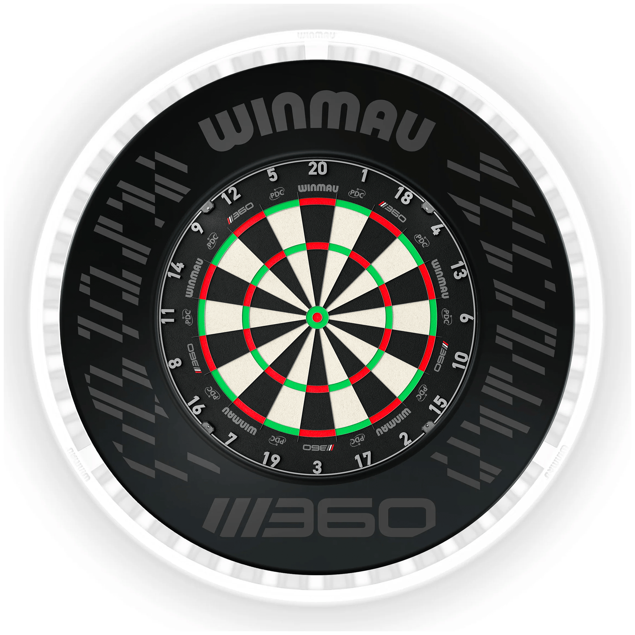 Winmau Blade 360 Dartboard, Surround & Ice White Plasma Light Bundle Blade 360 / Blade 360 / Winmau Plasma Ice White Boards