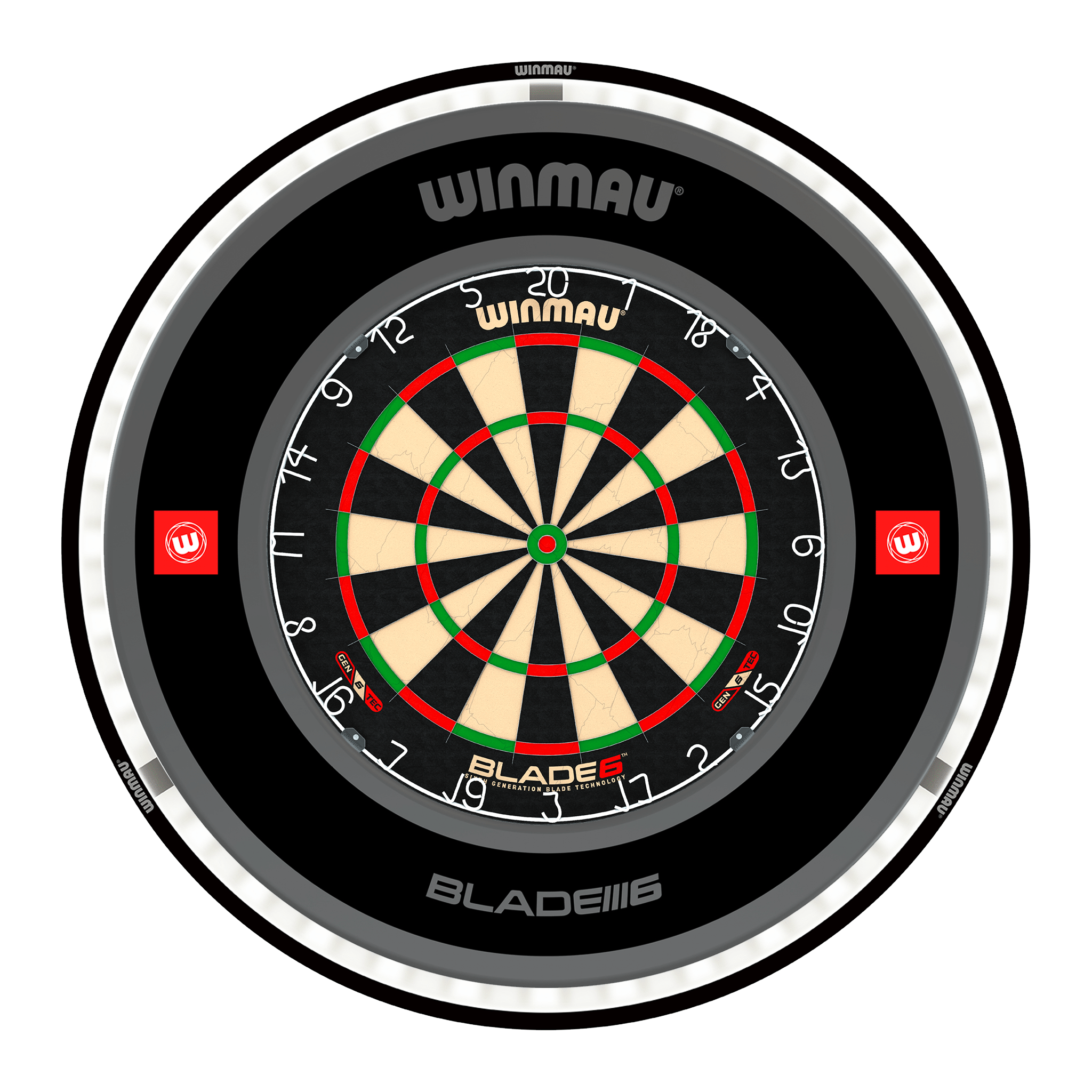 Blade 6 Dartboard, Surround & Plasma Light Bundle