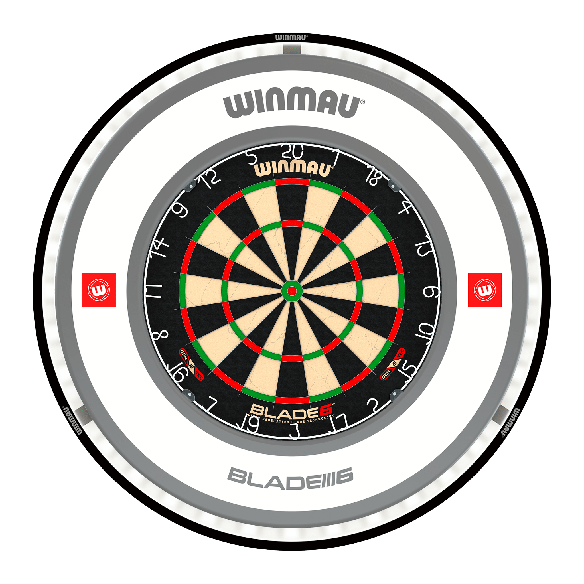 Blade 6 Dartboard, Surround & Plasma Light Bundle