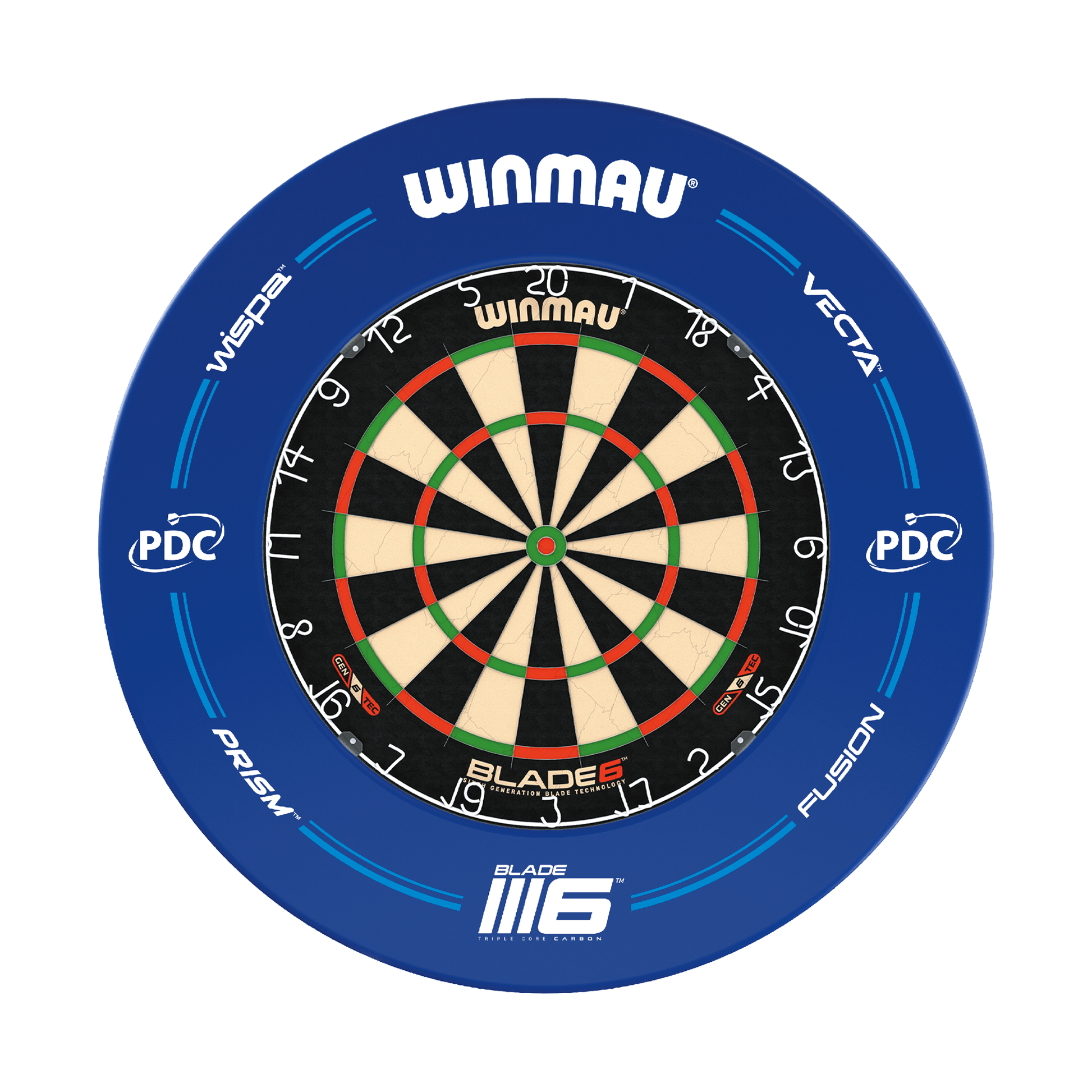 Winmau Blade 6 Dartboard & Surround Bundle Blade 6 / PDC Blue Boards