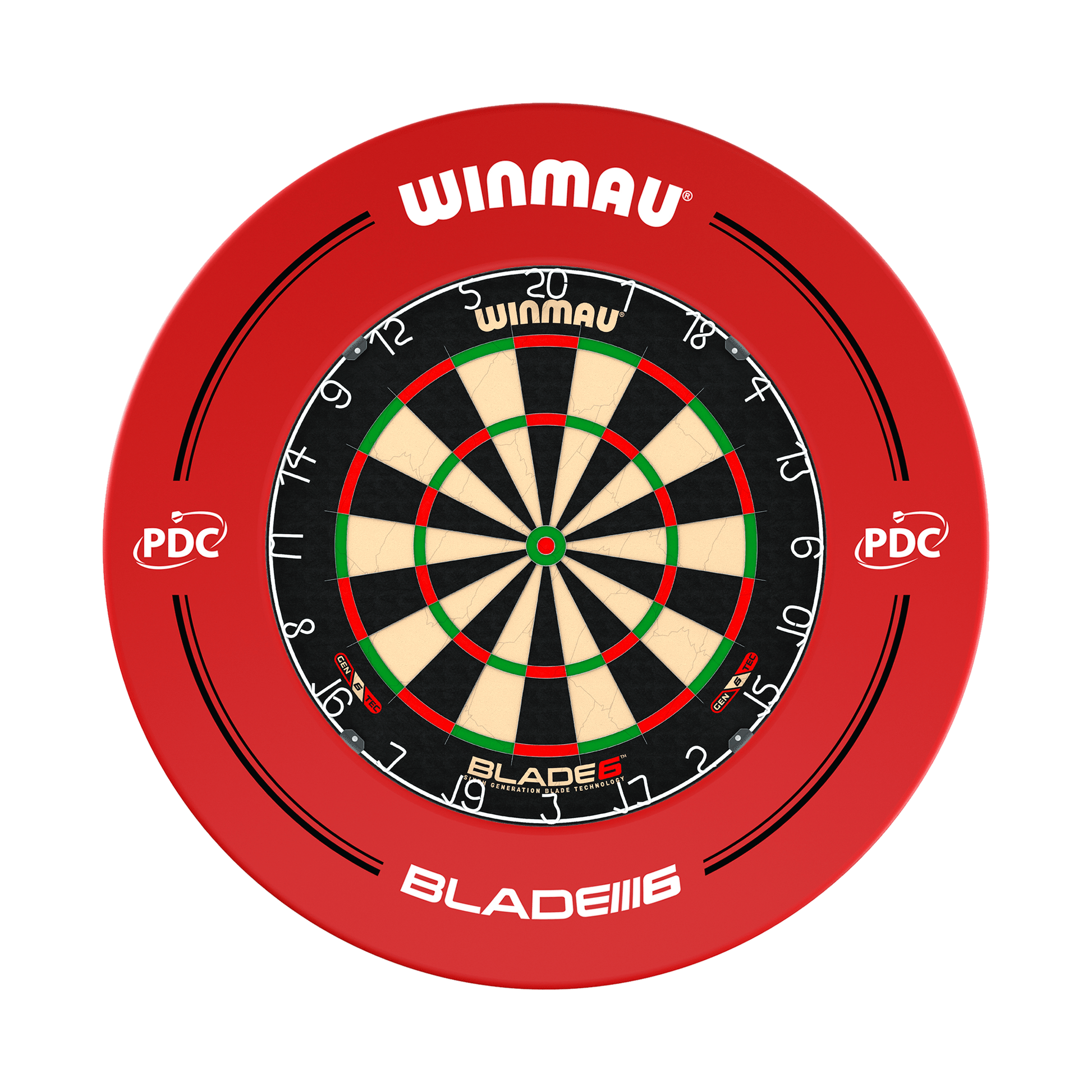 Winmau Blade 6 Dartboard & Surround Bundle Blade 6 / PDC Red Boards