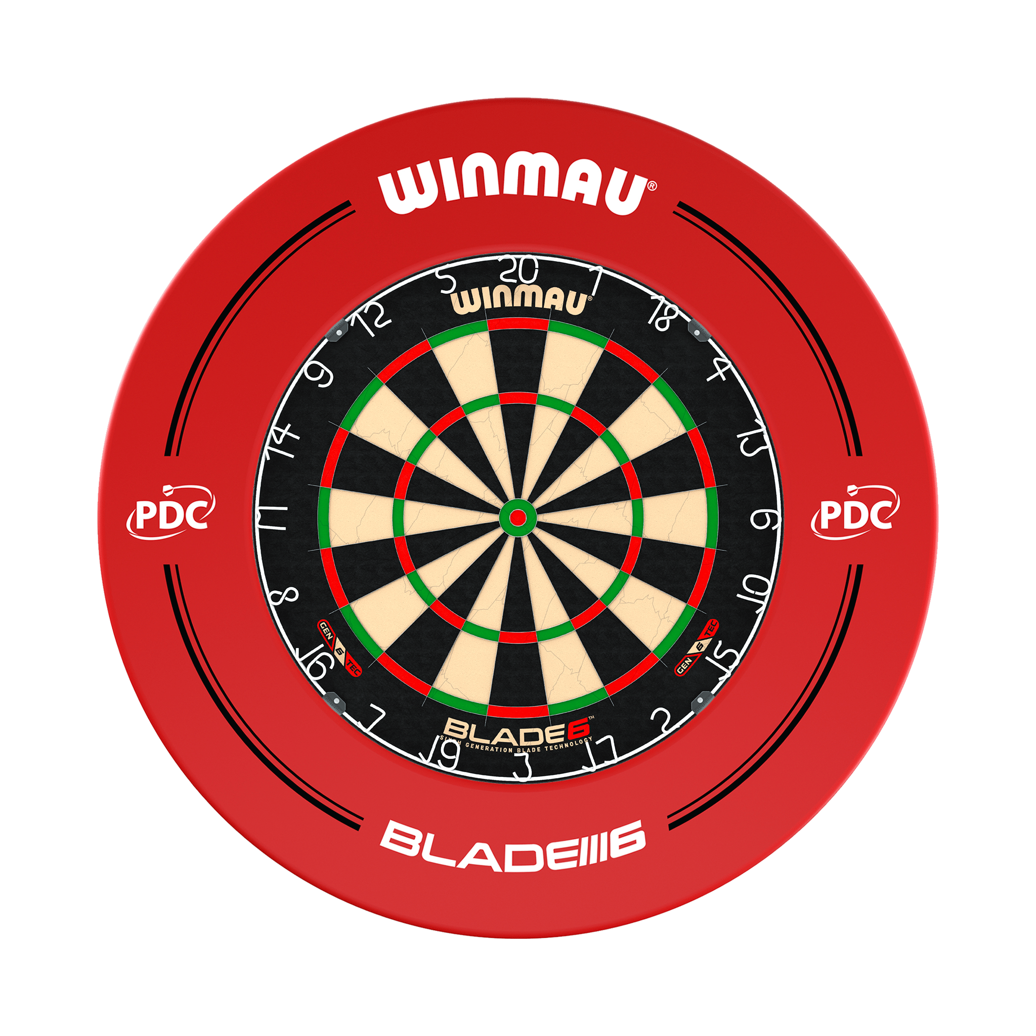 Winmau Blade 6 Dartboard & Surround Bundle Blade 6 / PDC Red Boards
