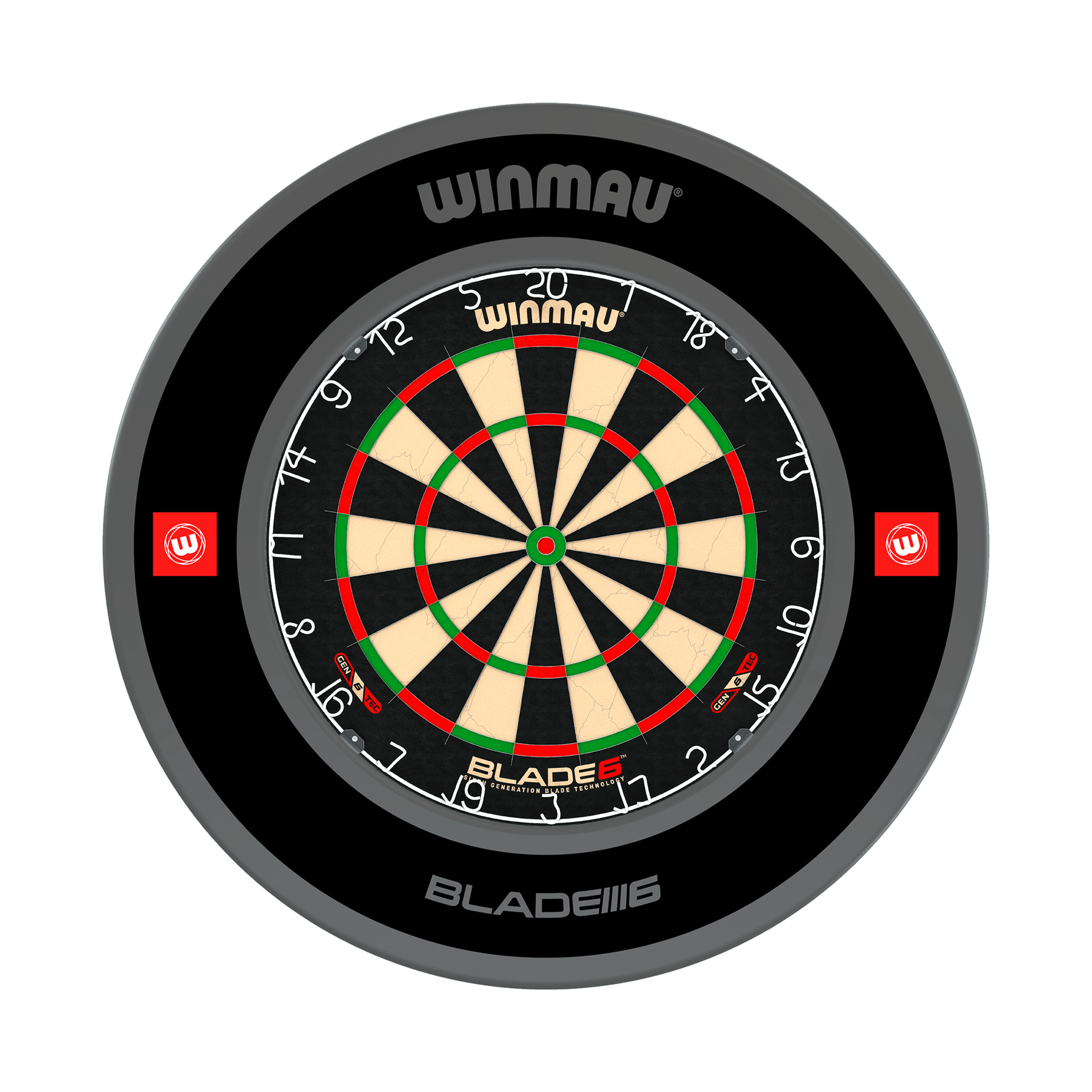 Winmau Blade 6 Dartboard & Surround Bundle Blade 6 / Pro 1.0 Black Boards