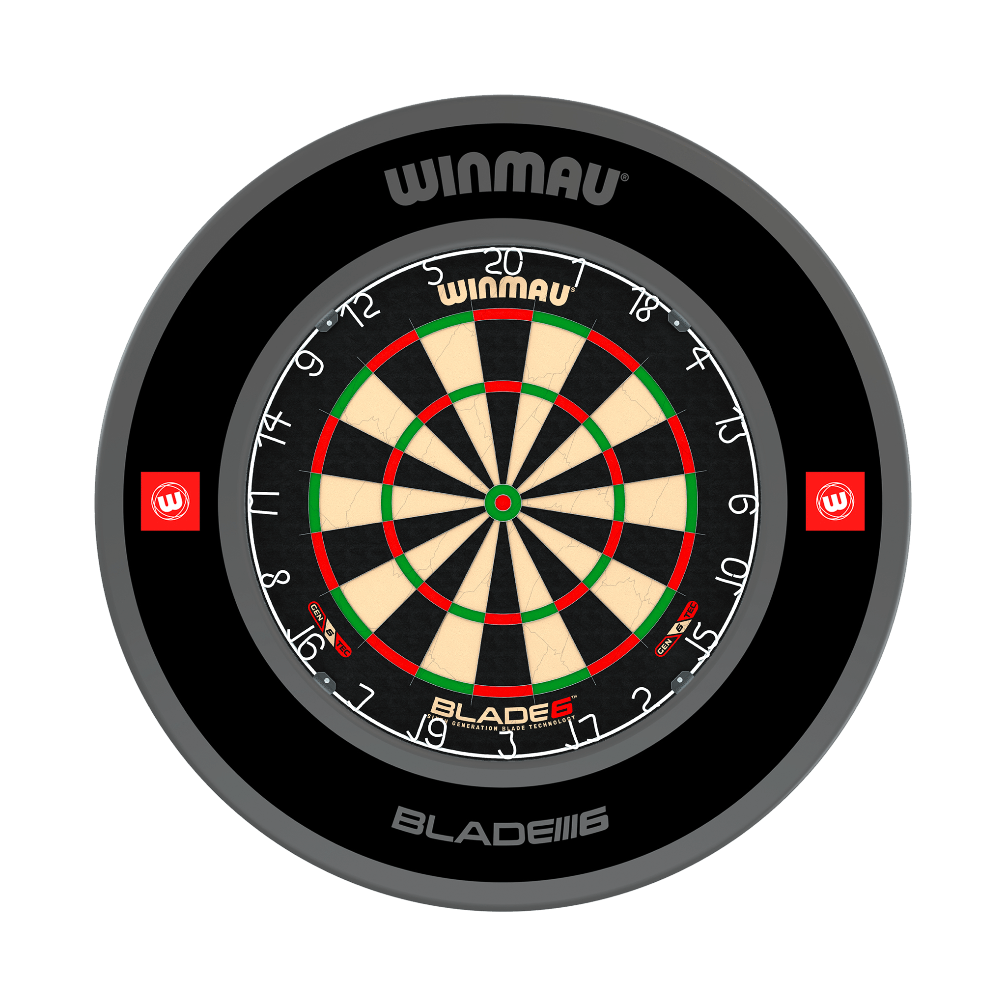 Winmau Blade 6 Dartboard & Surround Bundle Blade 6 / Pro 1.0 Black Boards