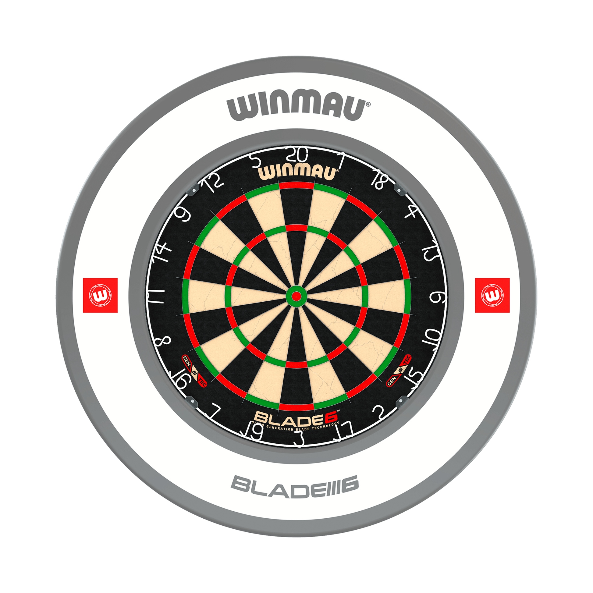 Winmau Blade 6 Dartboard & Surround Bundle Blade 6 / Pro 1.0 White Boards