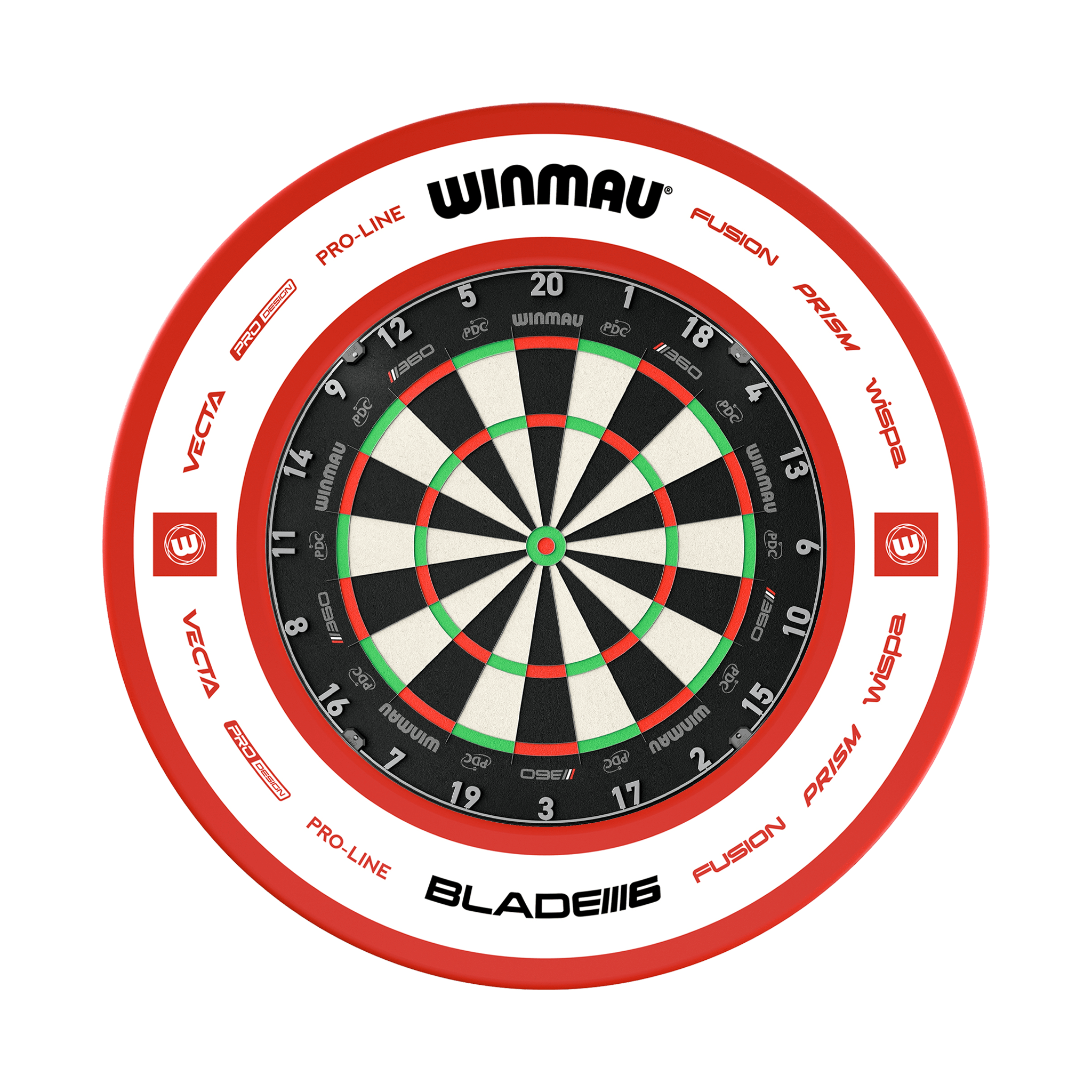 Winmau Blade 6 Dartboard & Surround Bundle Boards