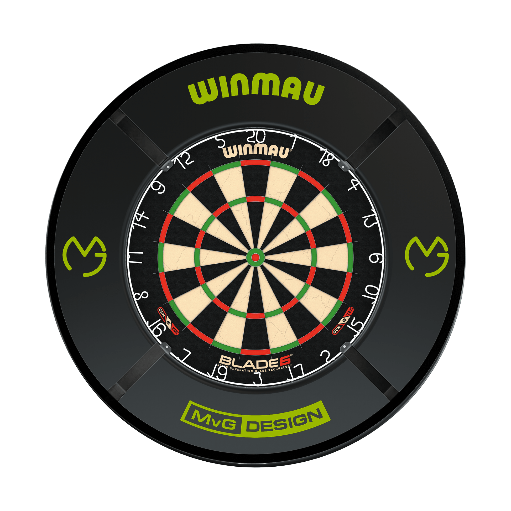 Winmau Blade 6 Dartboard, Surround & Corona Light Bundle Blade 6 / MvG / Target Corona Vision Boards