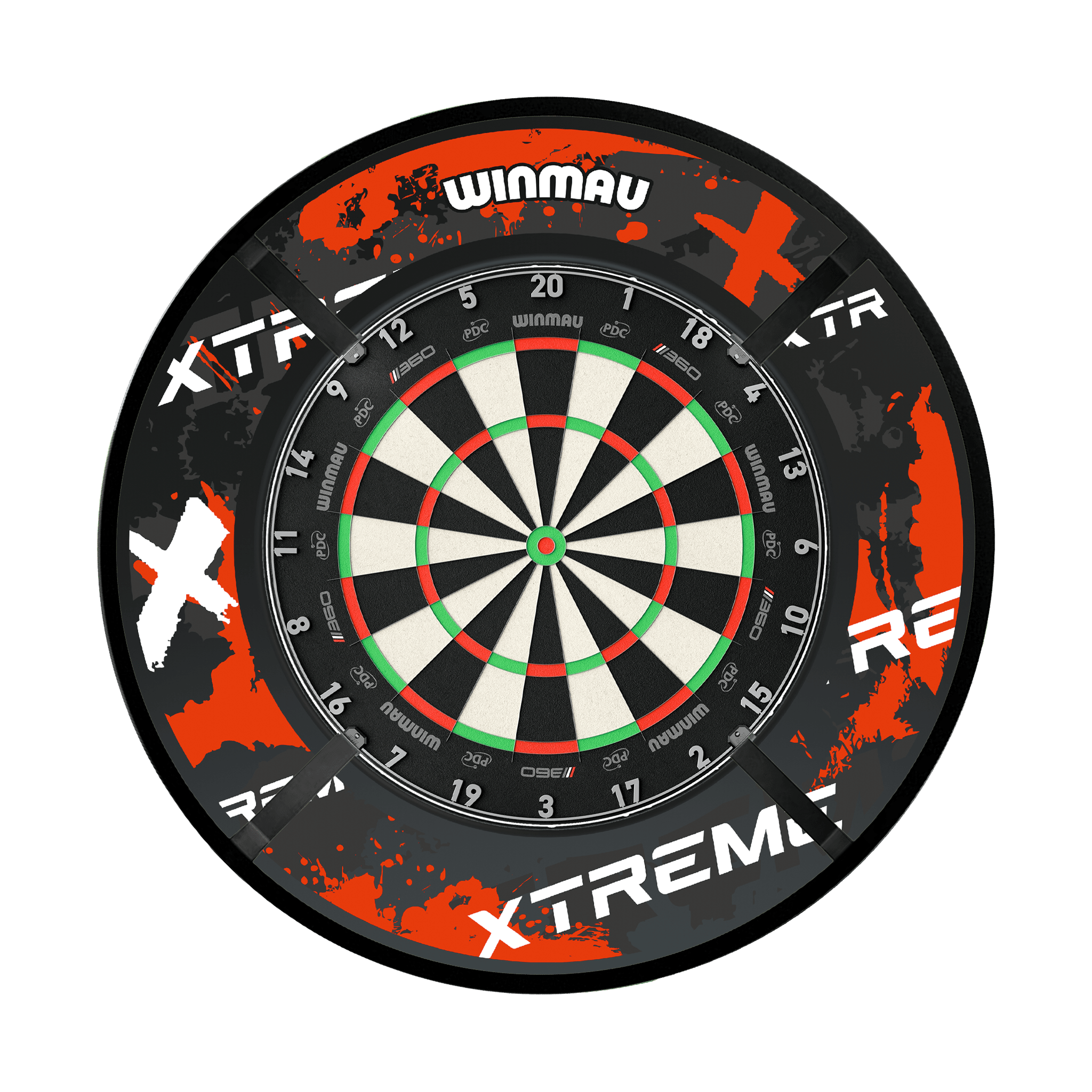 Winmau Blade 6 Dartboard, Surround & Corona Light Bundle Boards