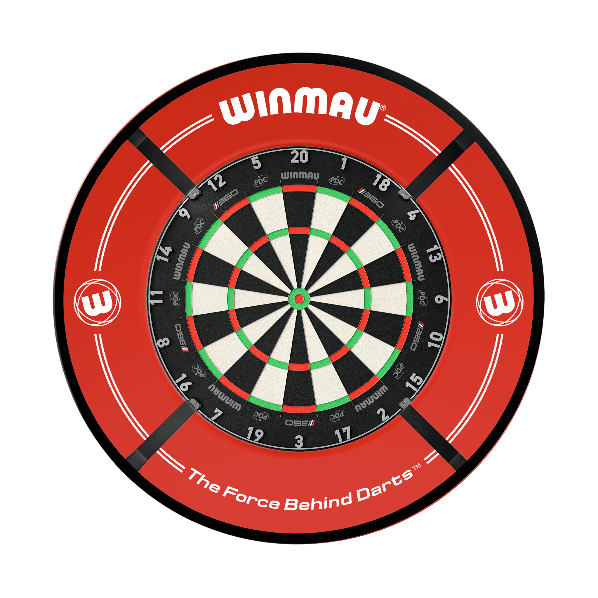 Winmau Blade 6 Dartboard, Surround & Corona Light Bundle Boards