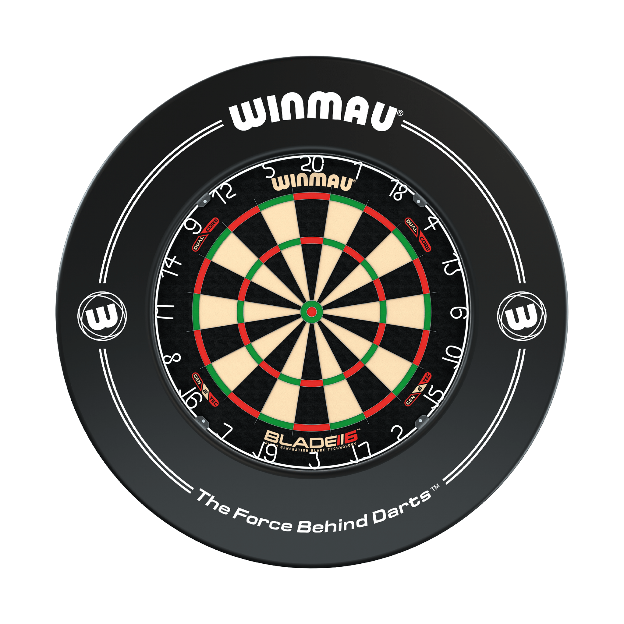 Winmau Blade 6 Dual Core Dartboard & Surround Bundle Blade 6 Dual Core / Black Boards