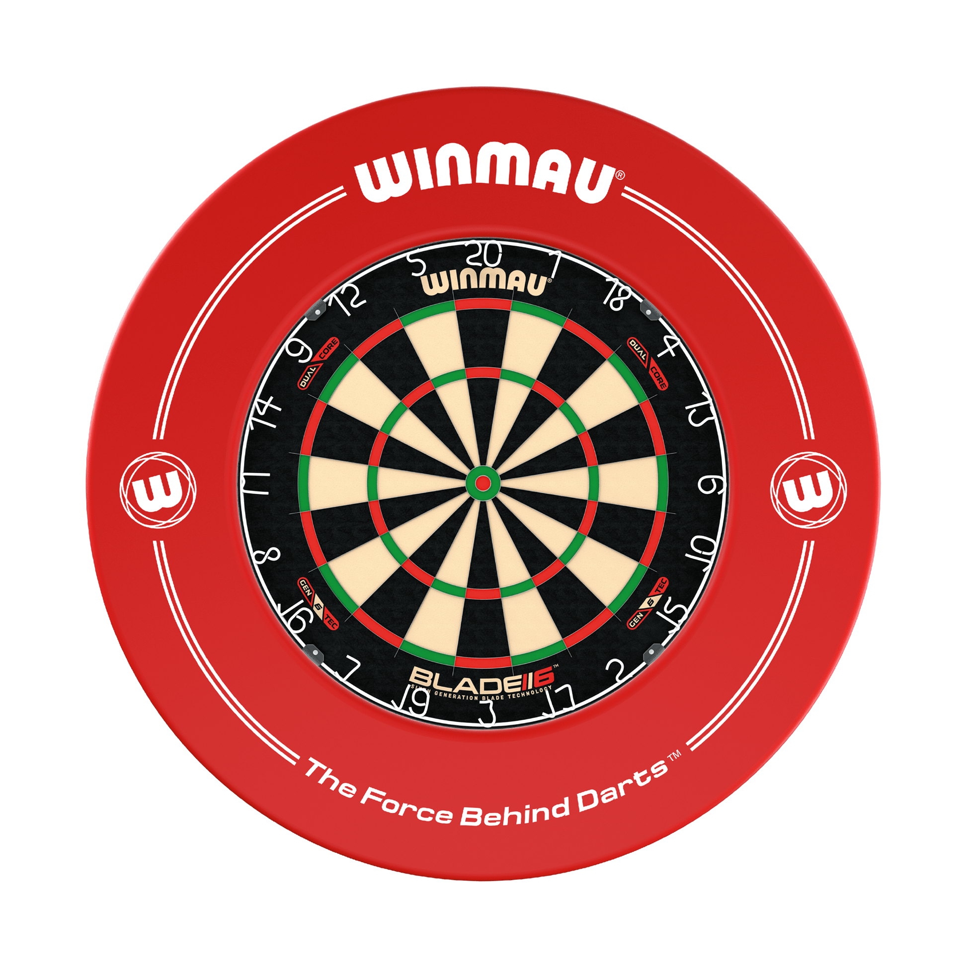 Winmau Blade 6 Dual Core Dartboard & Surround Bundle Blade 6 Dual Core / Red Boards