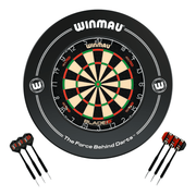 Winmau Blade 6 Dual Core Dartboard, Surround & Darts - Complete Darts Set Blade 6 Dual Core / Black Boards