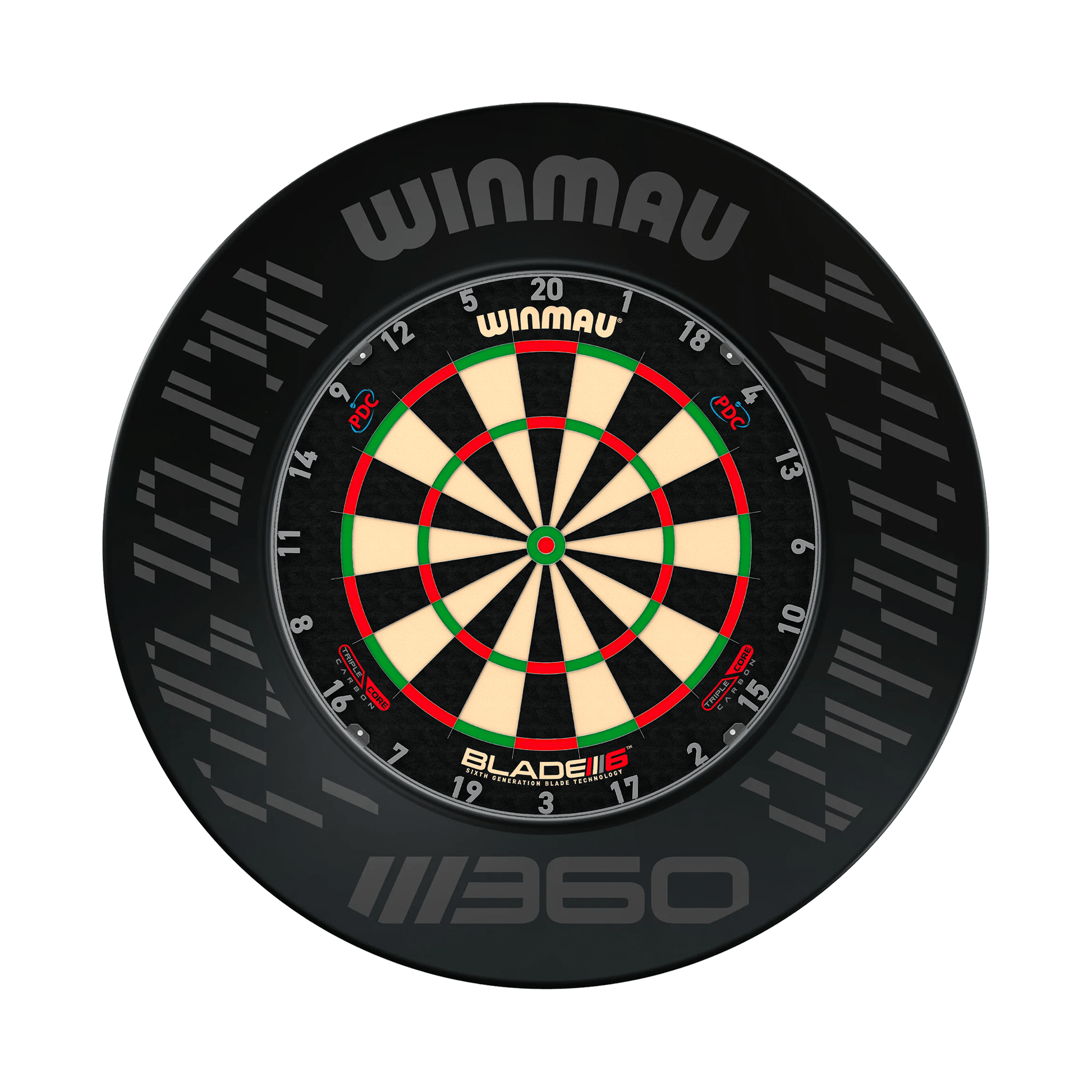 Winmau Blade 6 Triple Core Dartboard & Surround Bundle Blade 6 Triple Core / Blade 360 Boards
