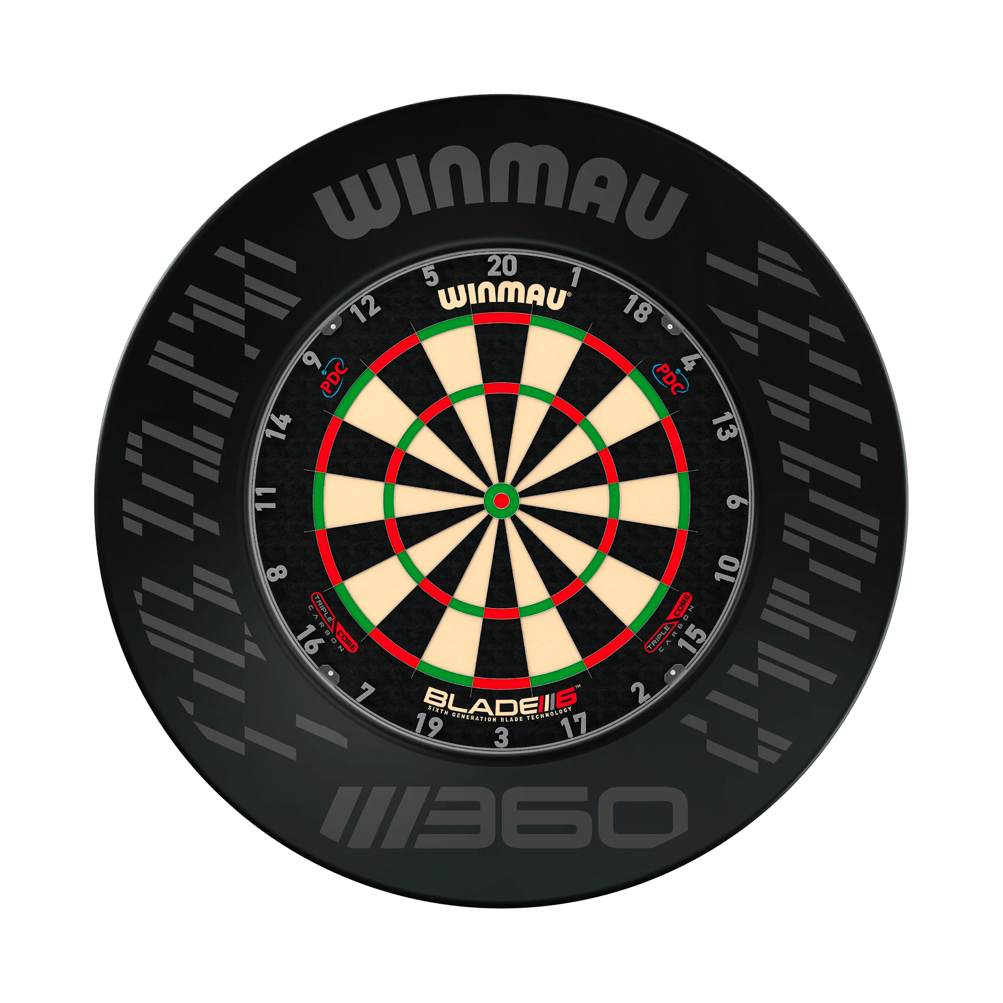 Winmau Blade 6 Triple Core Dartboard & Surround Bundle Blade 6 Triple Core / Blade 360 Boards