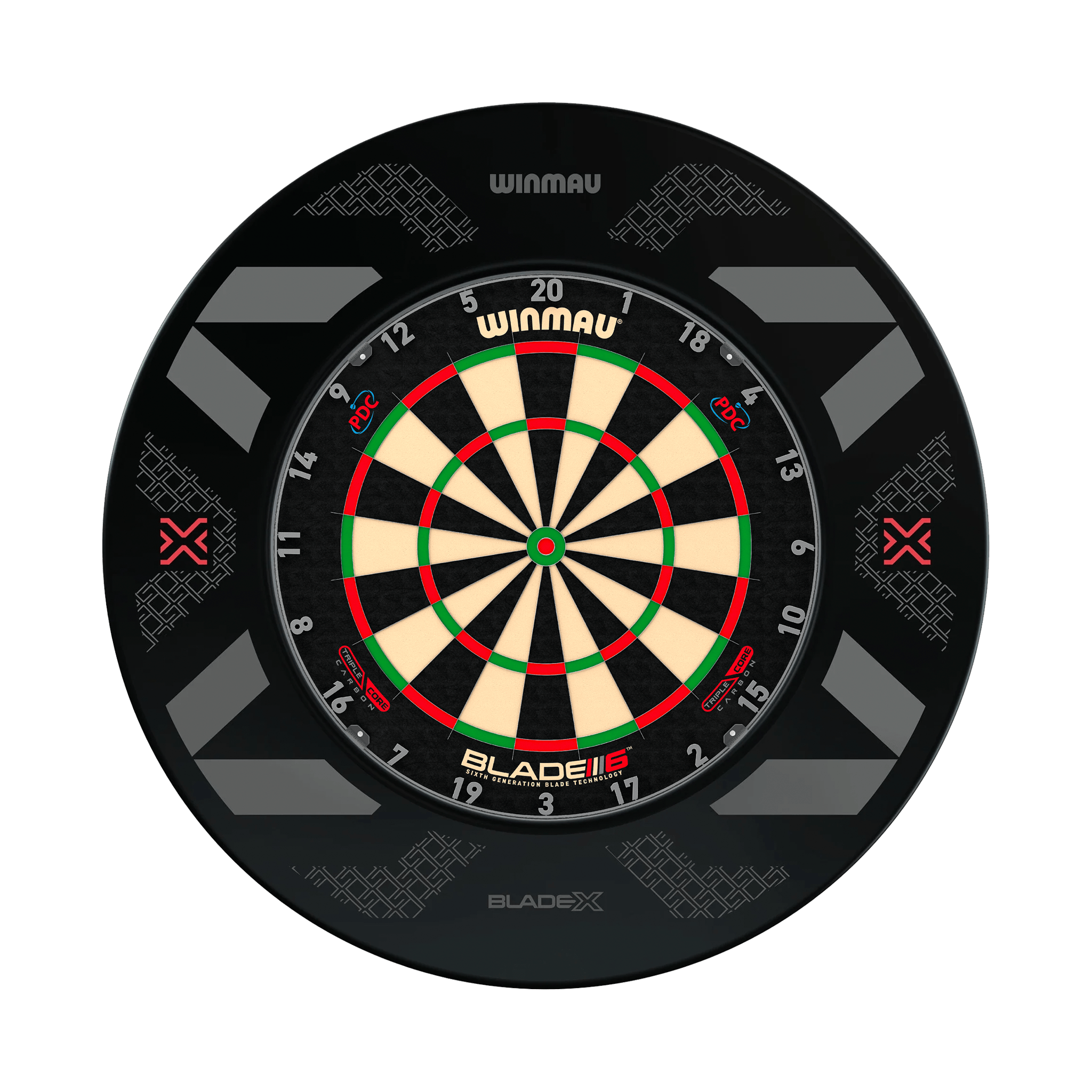 Winmau Blade 6 Triple Core Dartboard & Surround Bundle Blade 6 Triple Core / Blade X Boards