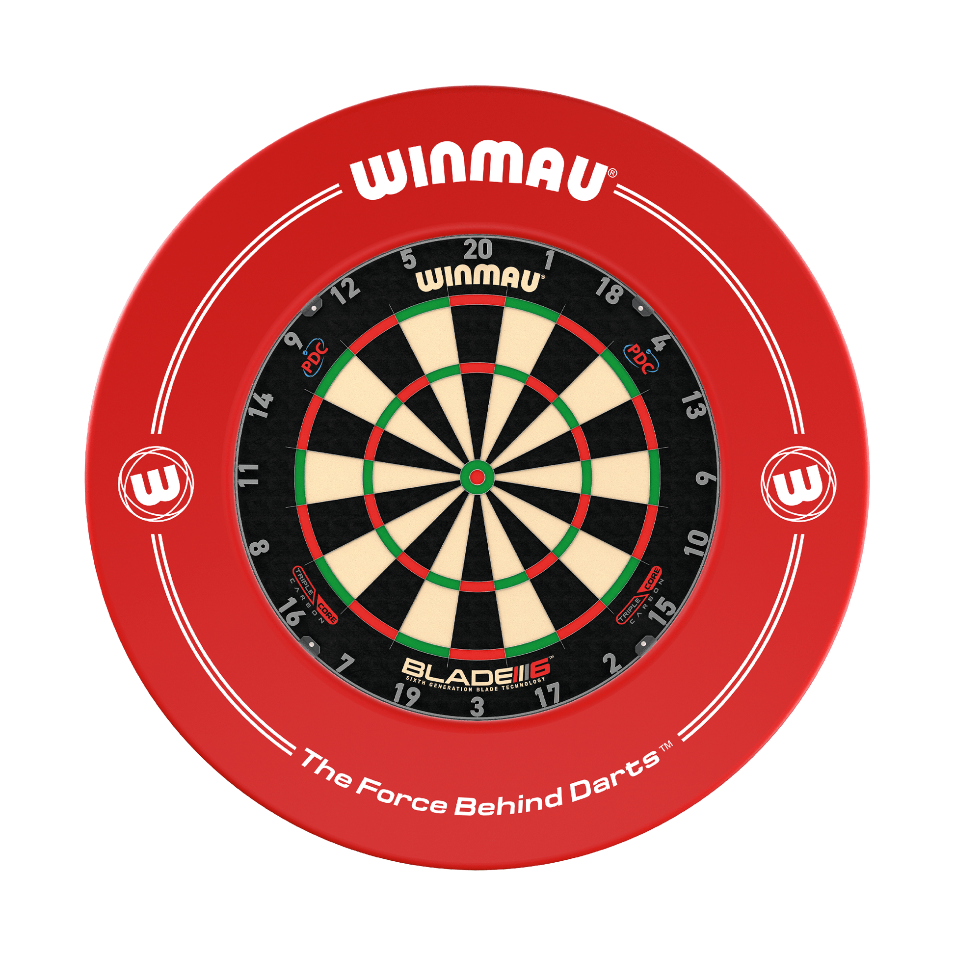 Winmau Blade 6 Triple Core Dartboard & Surround Bundle Blade 6 Triple Core / Red Boards