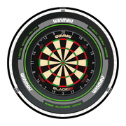 Winmau Blade 6 Triple Core Dartboard, Surround & Plasma Light Bundle Dartboard Bundles