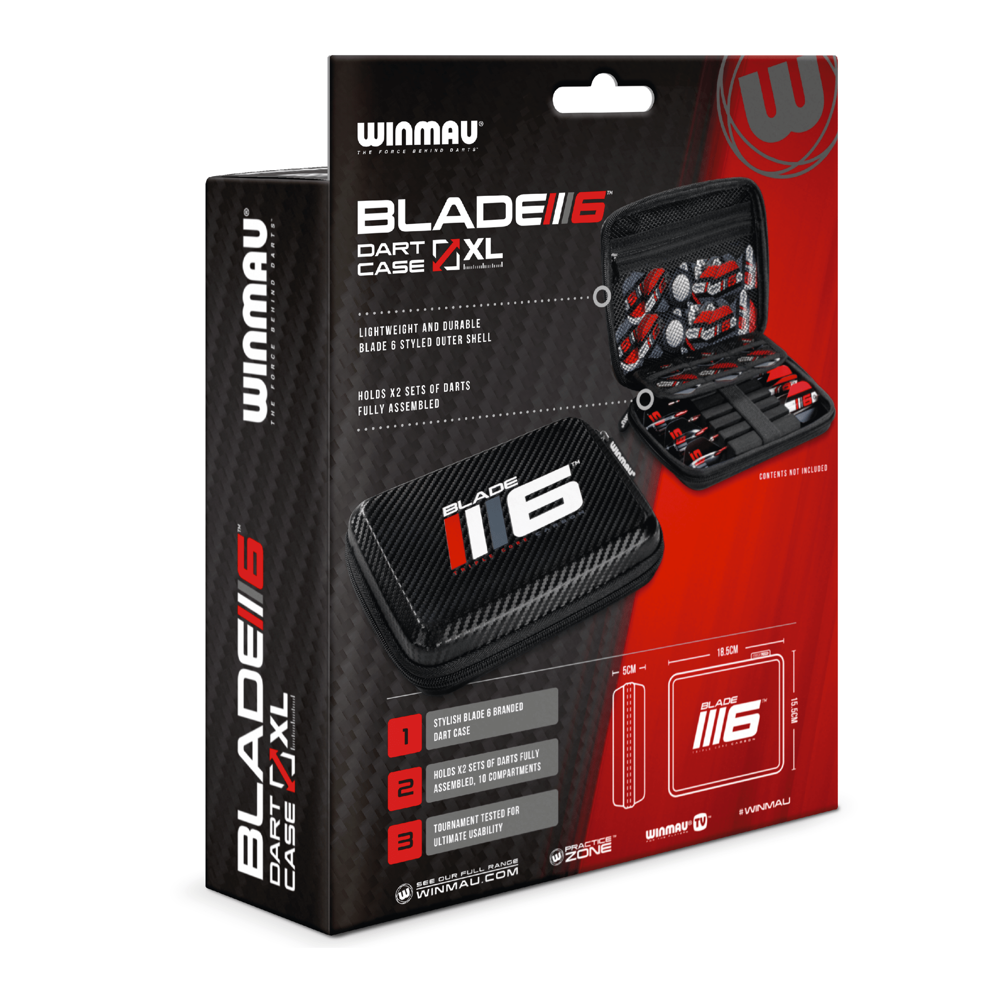 Winmau Blade 6 XL - Darts Case Black Cases