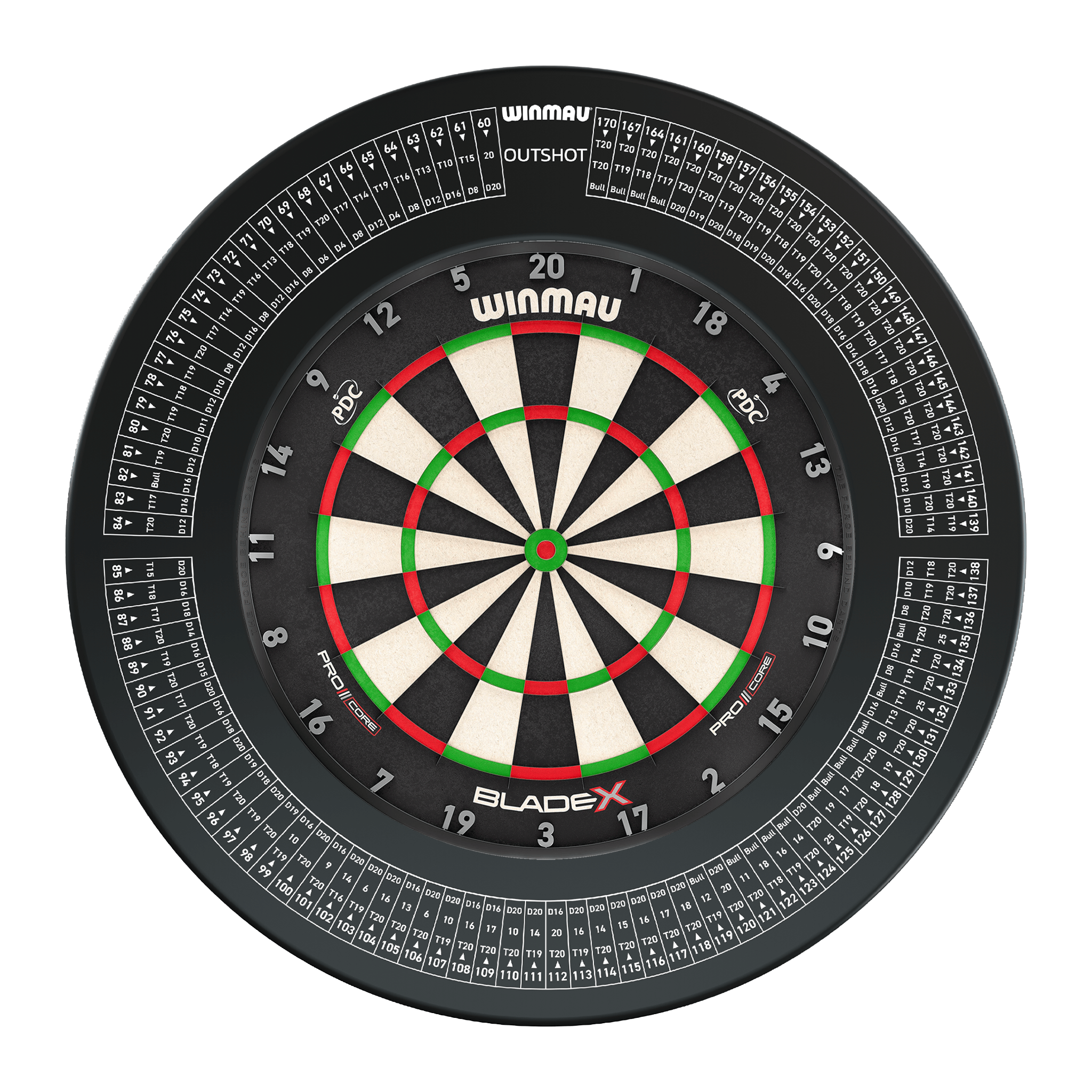 Winmau Blade X Dartboard & Surround Bundle Blade X / Out Shot Boards