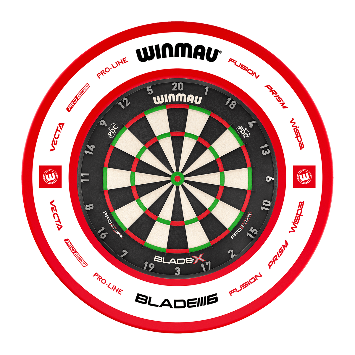 Winmau Blade X Dartboard & Surround Bundle Dartboard Bundles