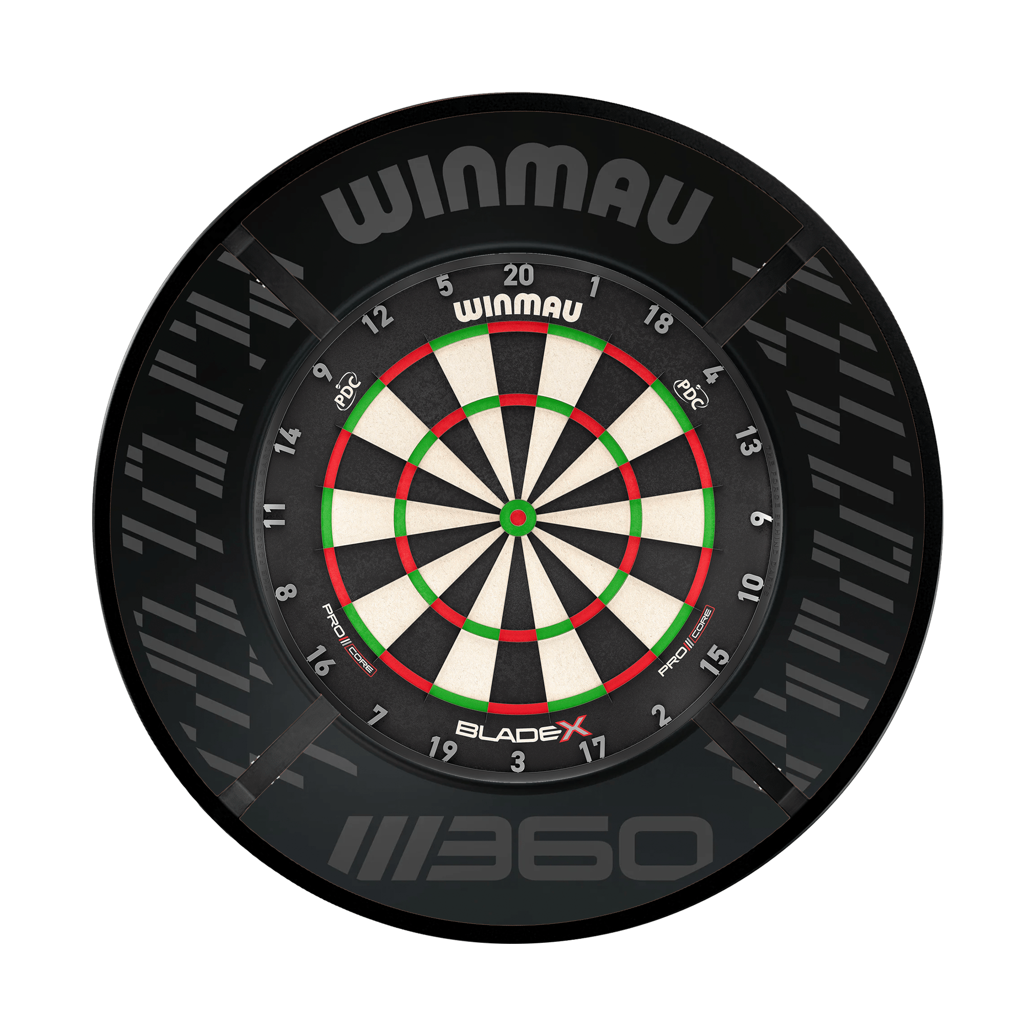 Winmau Blade X Dartboard, Surround & Corona Light Bundle Blade X / Blade 360 / Target Corona Vision Boards