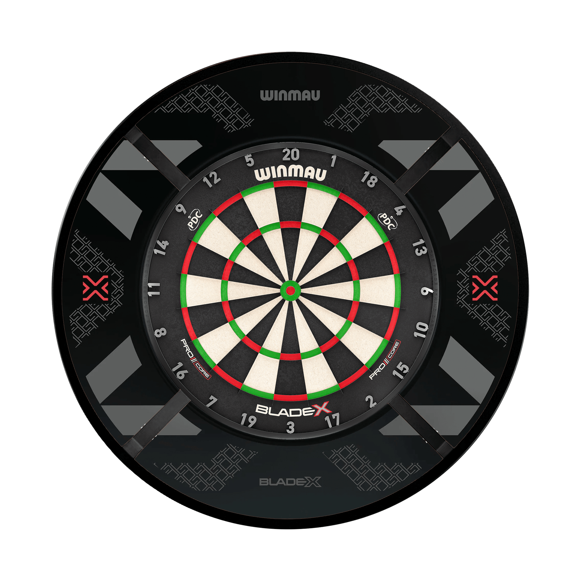 Winmau Blade X Dartboard, Surround & Corona Light Bundle Blade X / Blade X / Target Corona Vision Boards