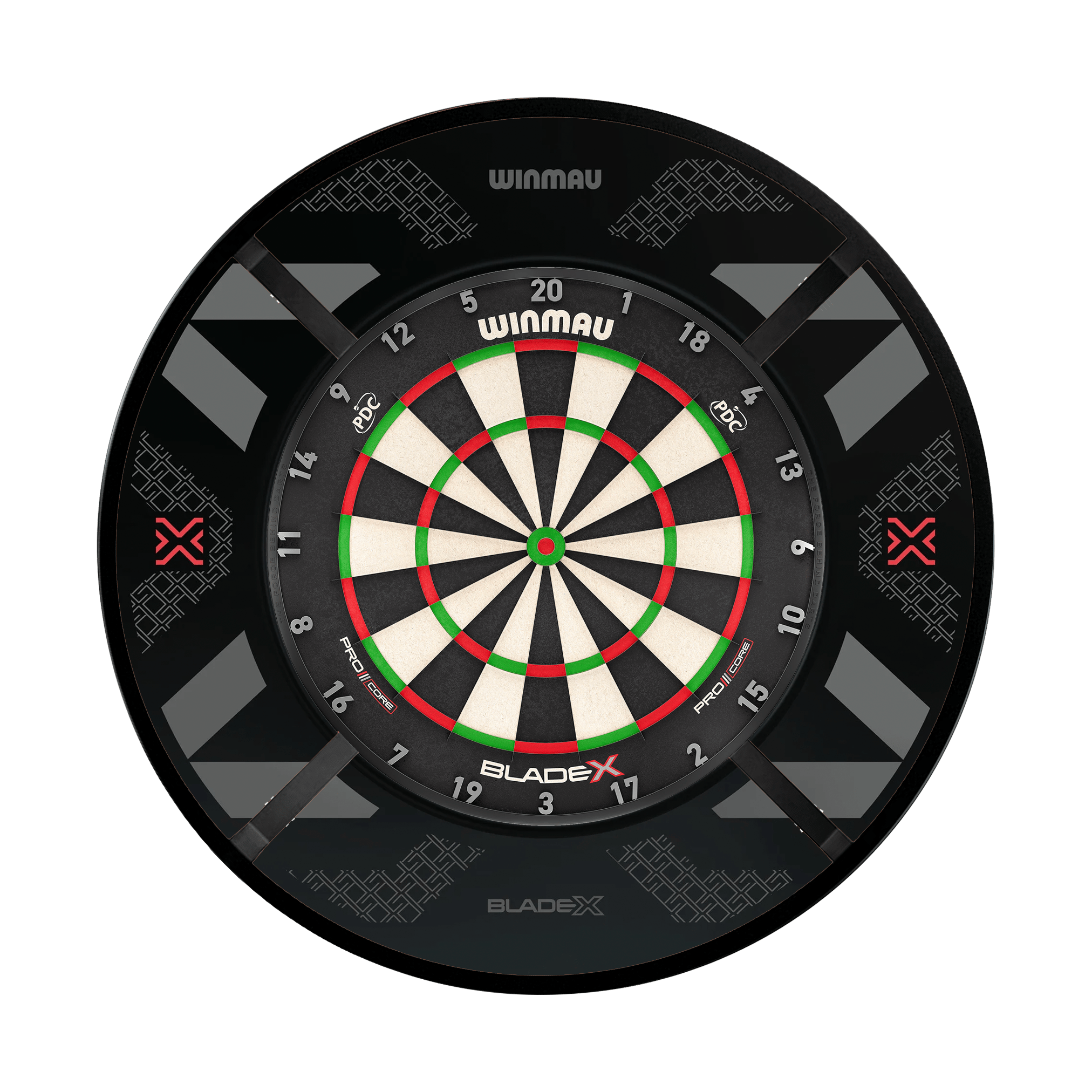 Winmau Blade X Dartboard, Surround & Corona Light Bundle Blade X / Blade X / Target Corona Vision Boards