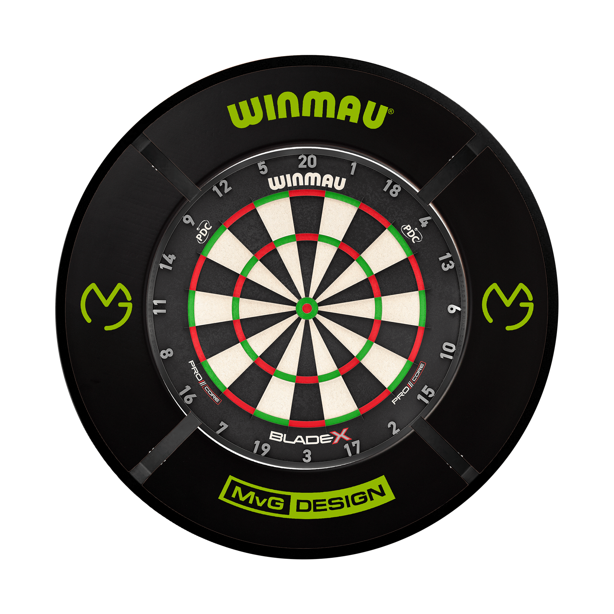 Winmau Blade X Dartboard, Surround & Corona Light Bundle Blade X / MvG / Target Corona Vision Boards