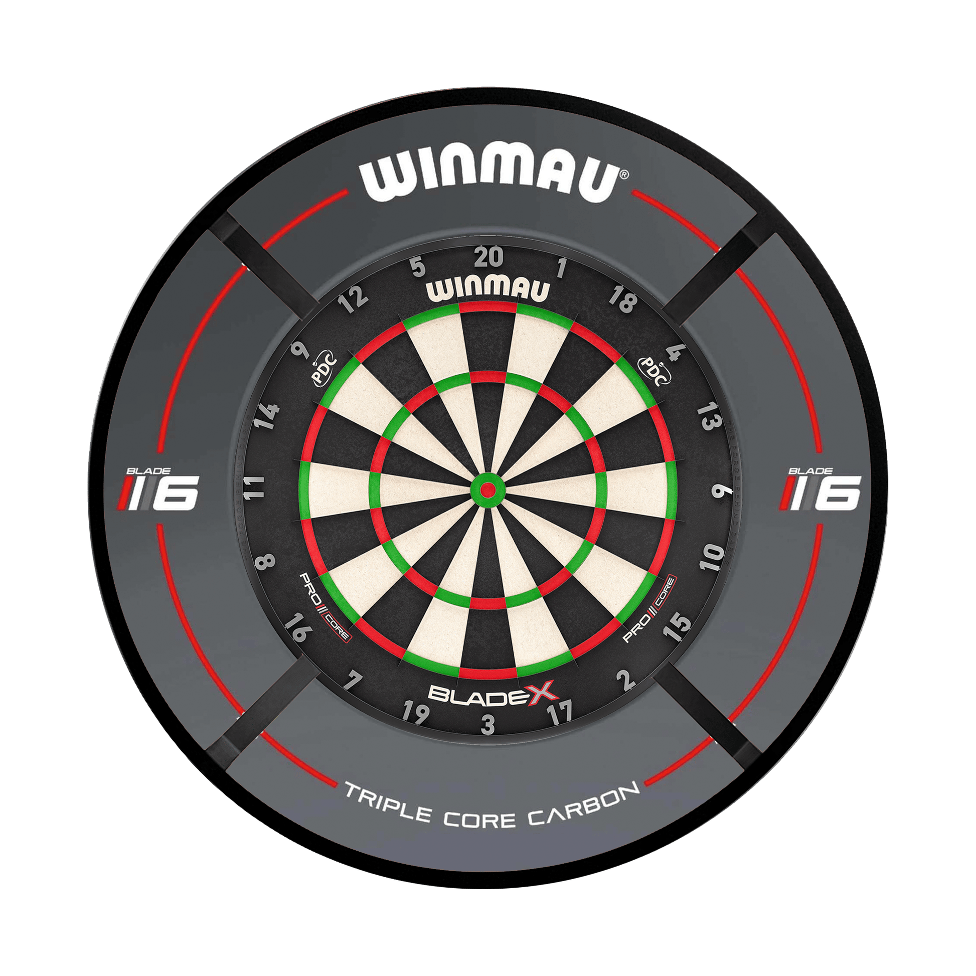 Winmau Blade X Dartboard, Surround & Corona Light Bundle Blade X / Triple Core / Target Corona Vision Boards