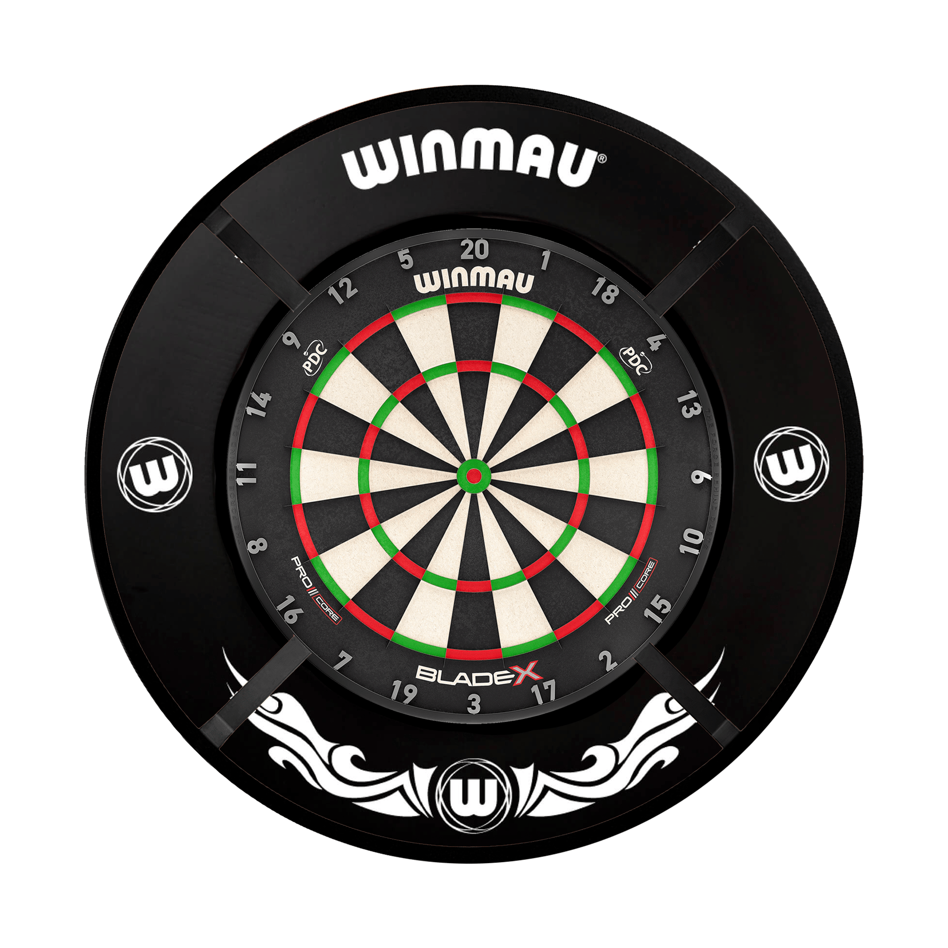Winmau Blade X Dartboard, Surround & Corona Light Bundle Blade X / Xtreme / Target Corona Vision Boards