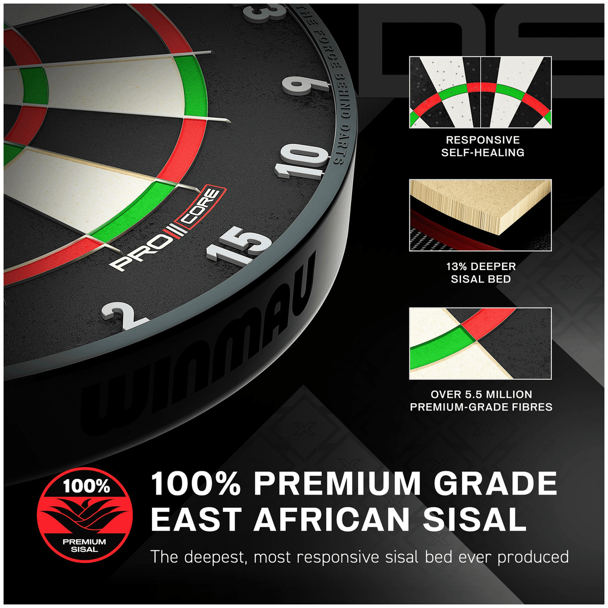 Winmau Blade X Dartboard, Surround & Corona Light Bundle Dartboard Bundles
