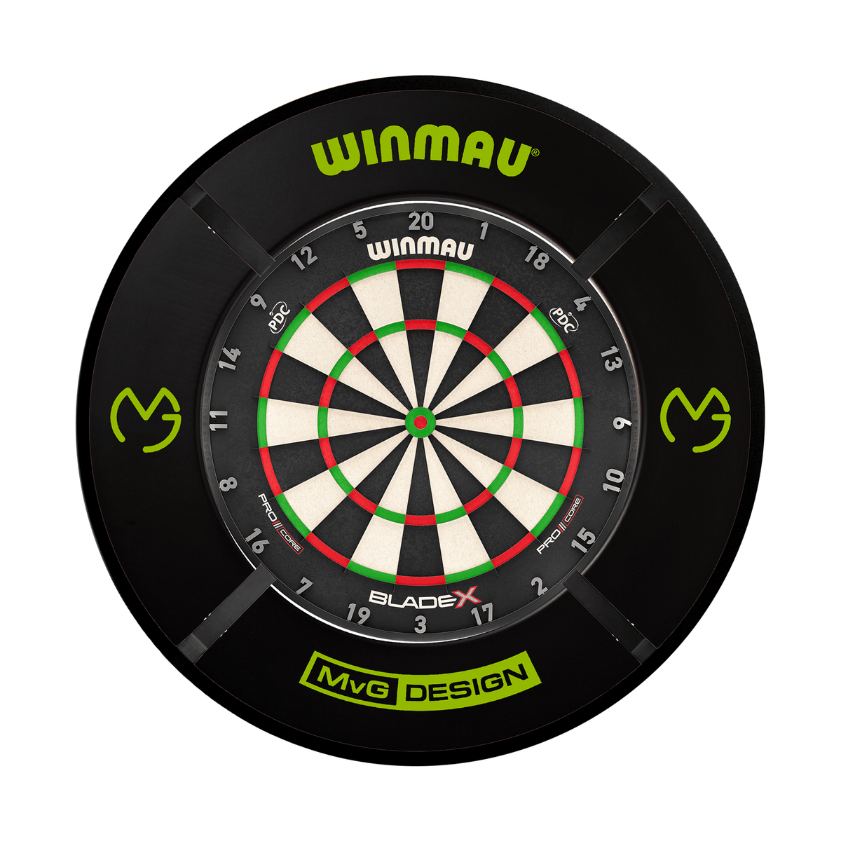 Winmau Blade X Dartboard, Surround & Corona Light Bundle Dartboard Bundles