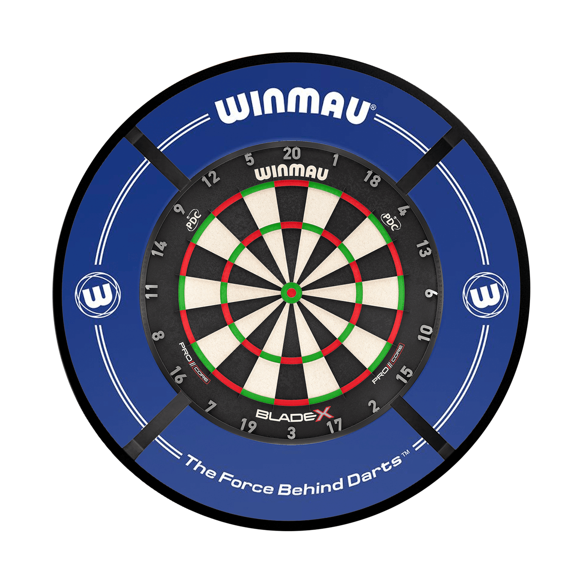 Winmau Blade X Dartboard, Surround & Corona Light Bundle Dartboard Bundles