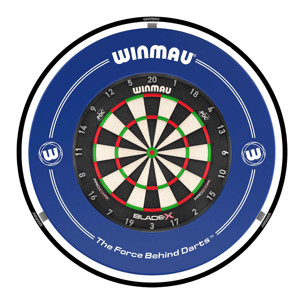 Winmau Blade X Dartboard, Surround & Plasma Light Bundle Dartboard Bundles