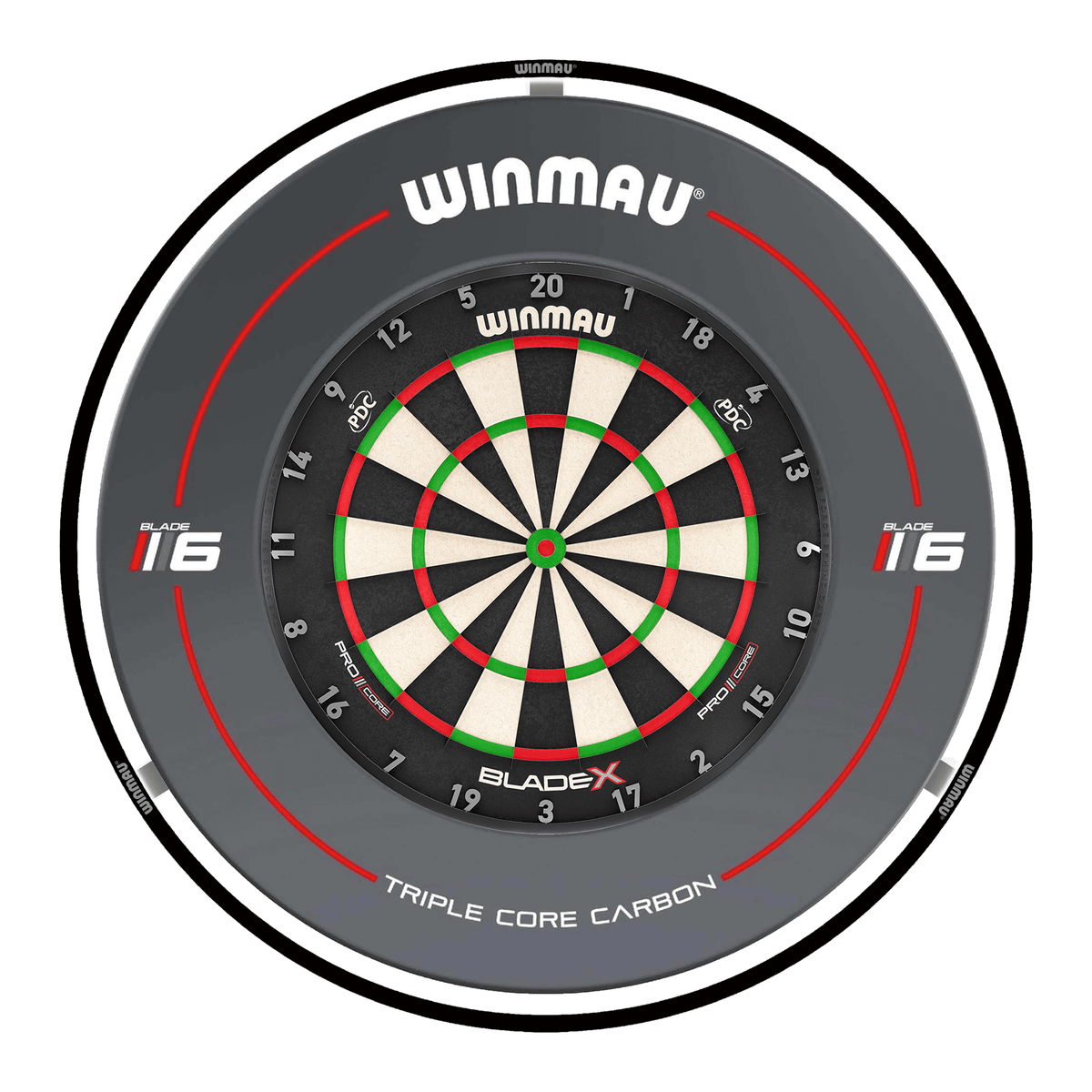 Winmau Blade X Dartboard, Surround & Plasma Light Bundle Dartboard Bundles