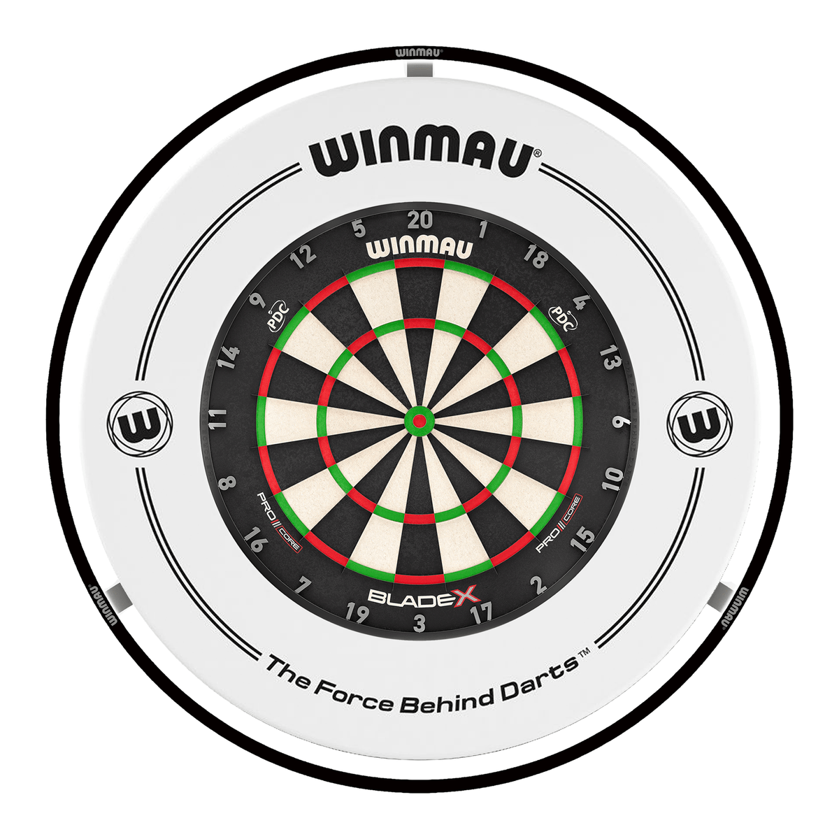 Winmau Blade X Dartboard, Surround & Plasma Light Bundle Dartboard Bundles