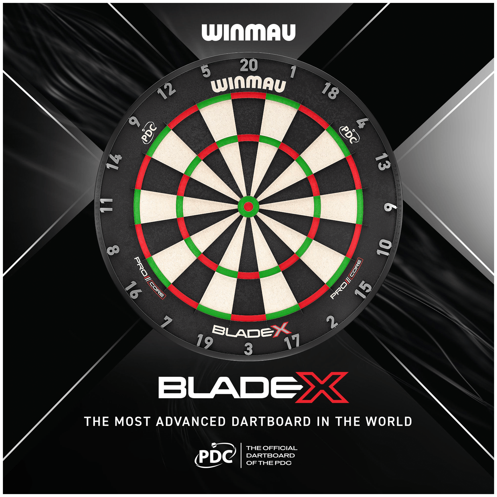Blade X Dartboard, Surround & Plasma Light Bundle