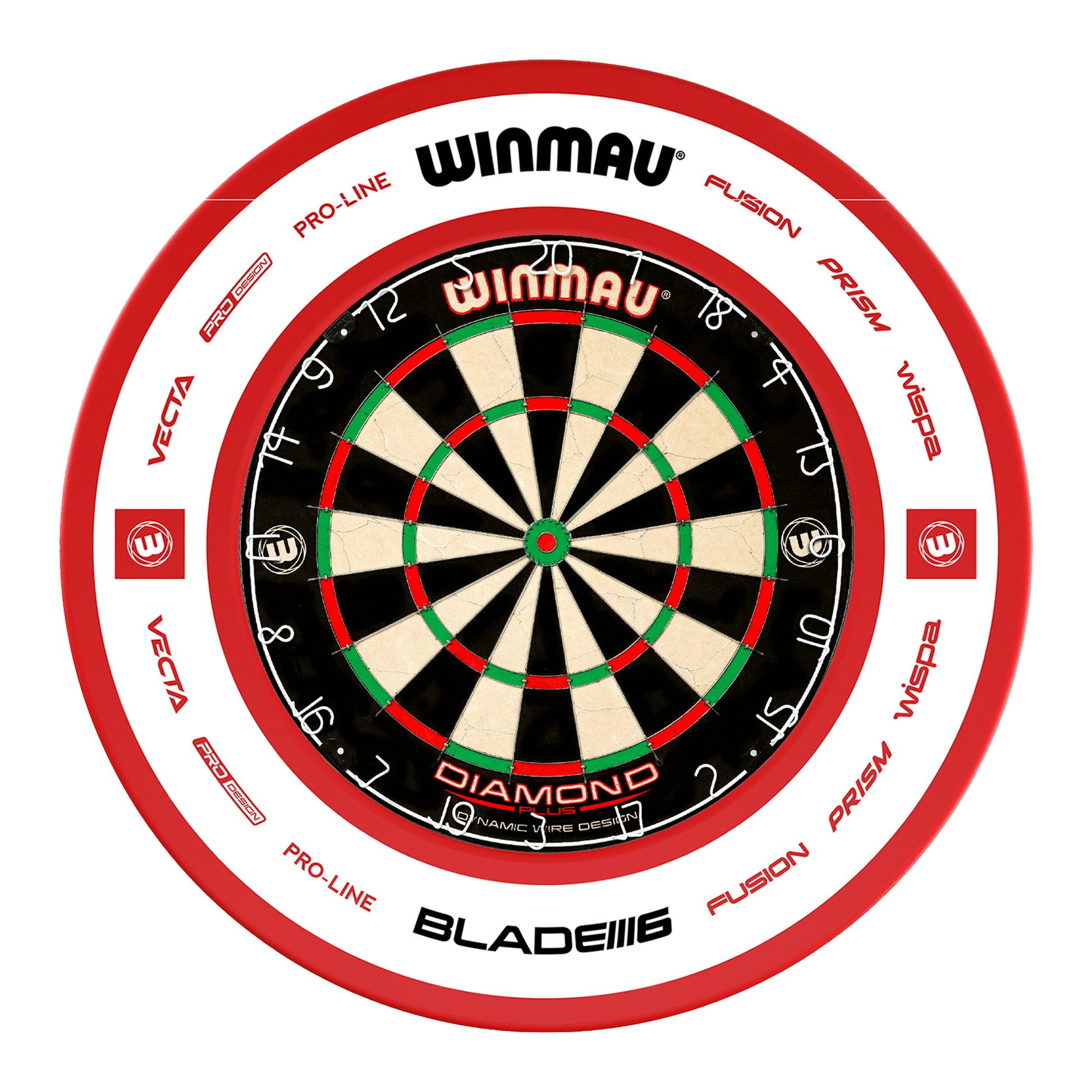 Winmau Diamond Plus Dartboard & Surround Bundle Dartboard Bundles