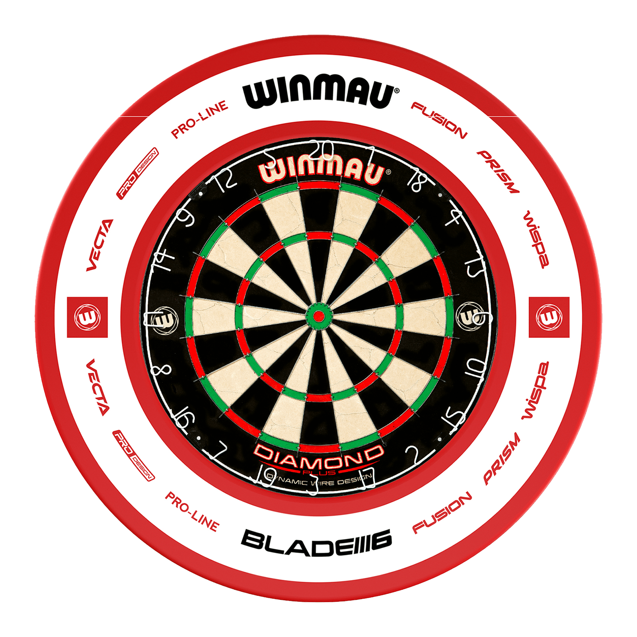 Winmau Diamond Plus Dartboard & Surround Bundle Dartboard Bundles
