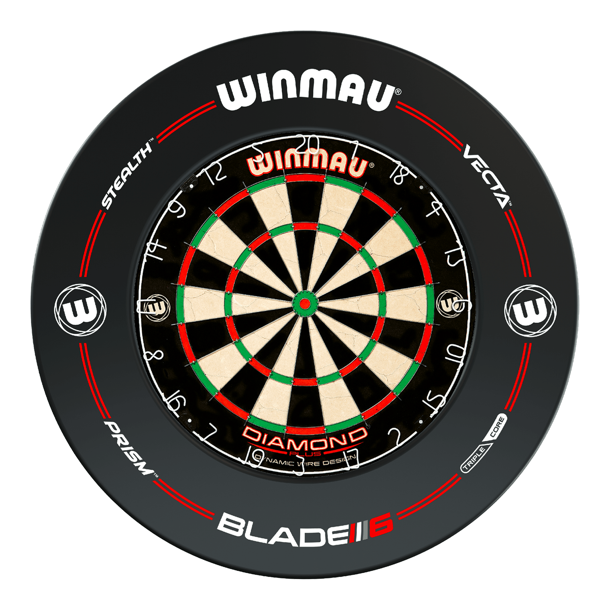 Winmau Diamond Plus Dartboard & Surround Bundle Dartboard Bundles