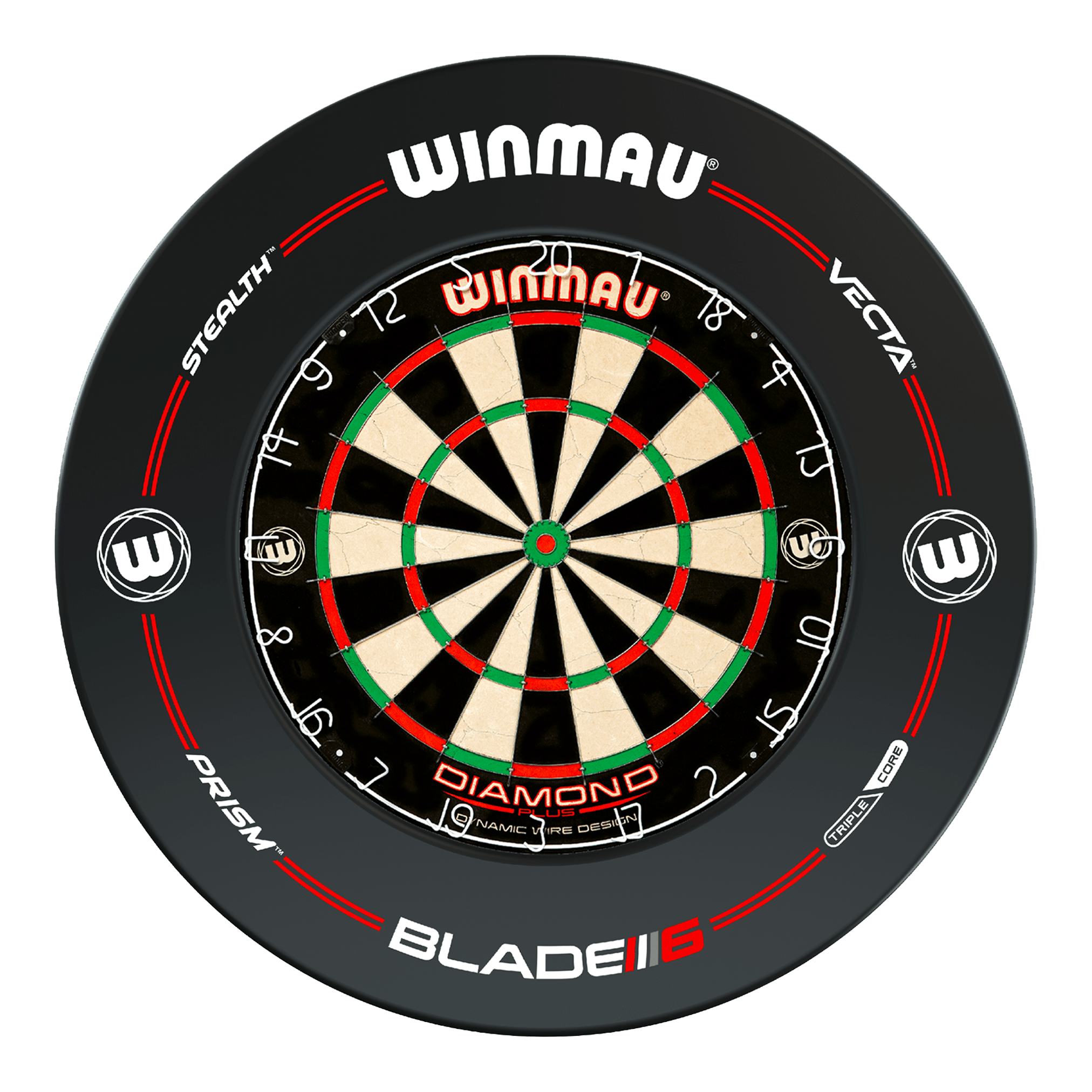 Winmau Diamond Plus Dartboard & Surround Bundle Dartboard Bundles