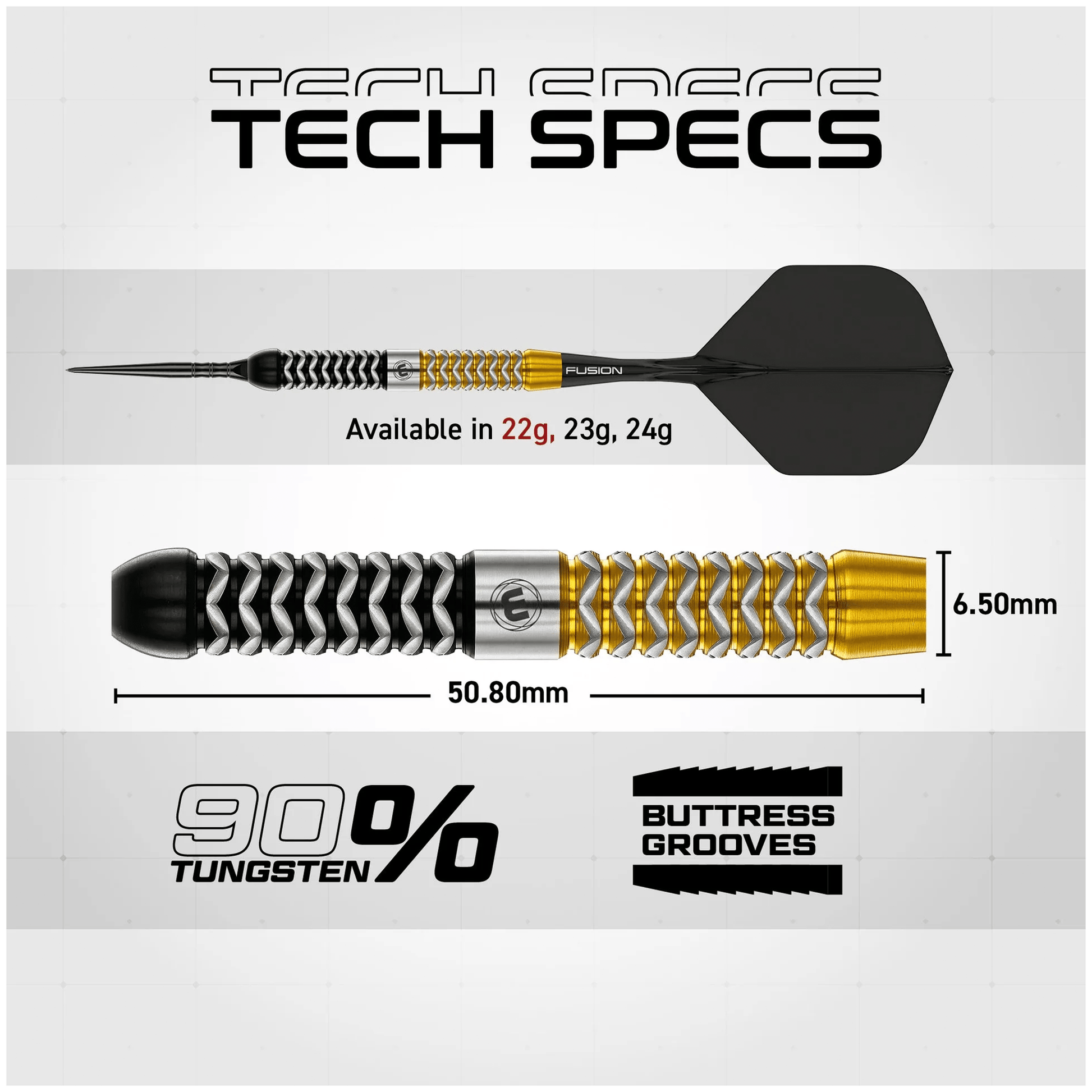 Winmau Exion Switch Point - 90% Tungsten Steel Tip Darts Darts