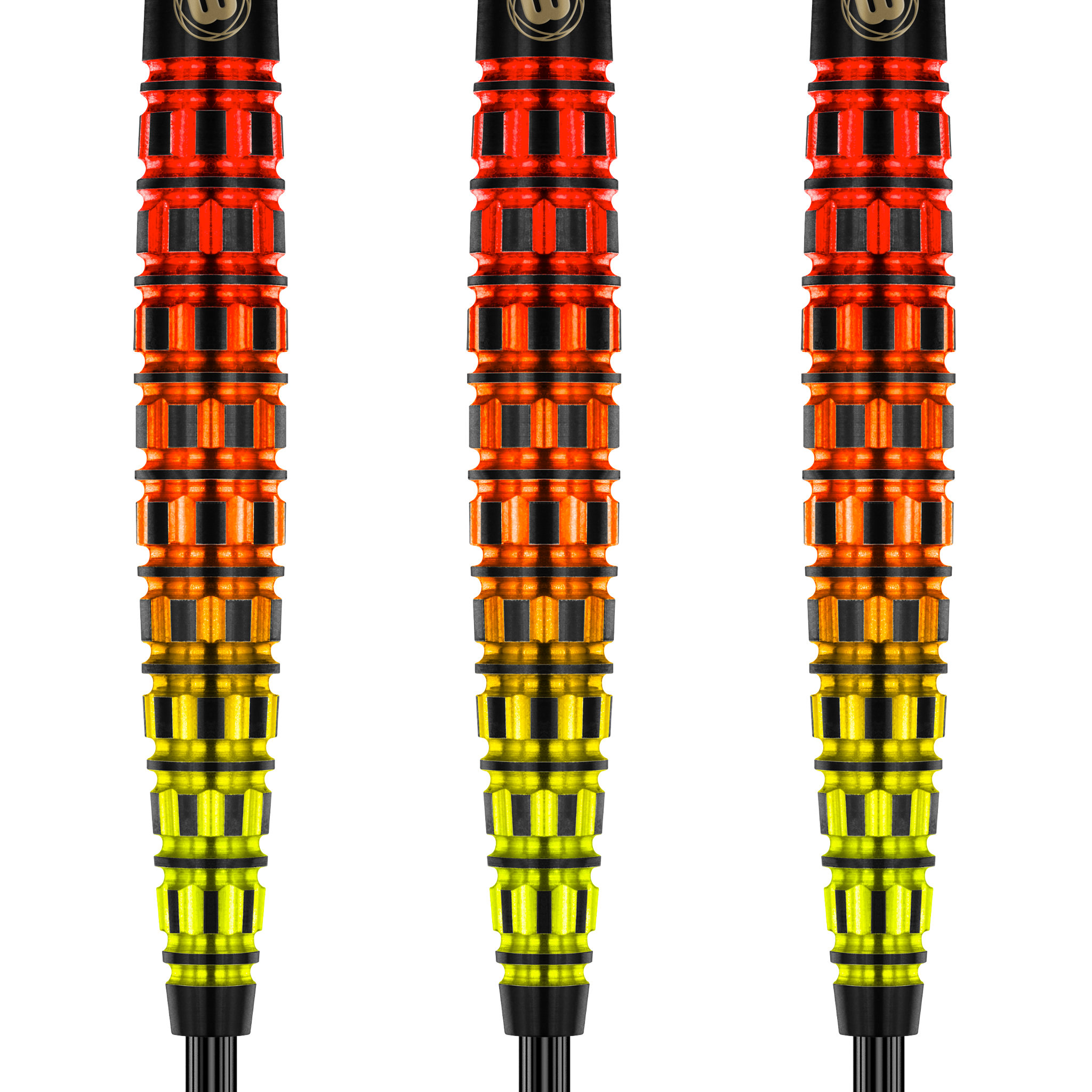Winmau Firestorm Flame Tapered Barrel - 90% Tungsten Steel Tip Darts Darts