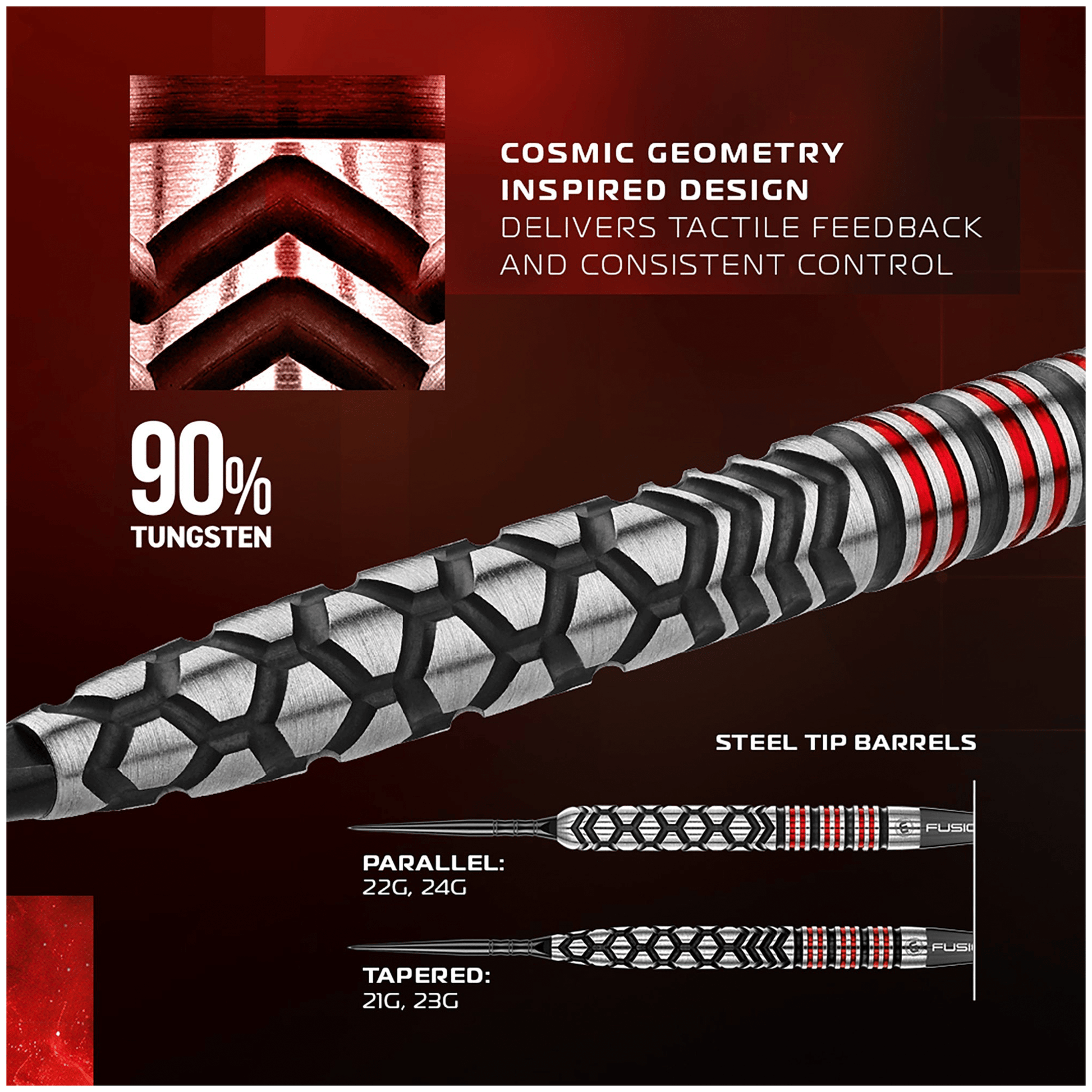 Winmau Fornax Parallel Switch Point - 90% Tungsten Steel Tip Darts Darts