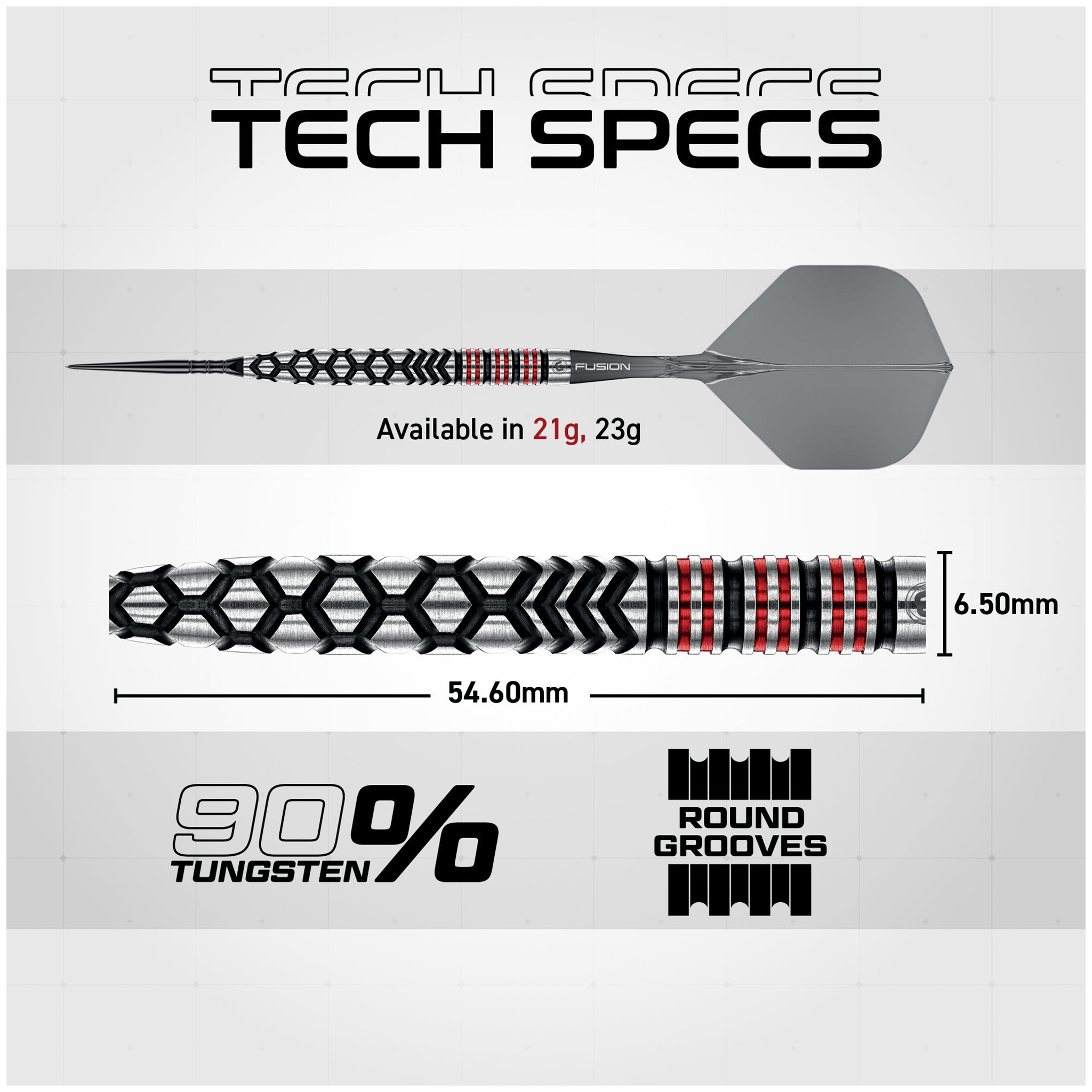 Winmau Fornax Tapered Switch Point - 90% Tungsten Steel Tip Darts Darts