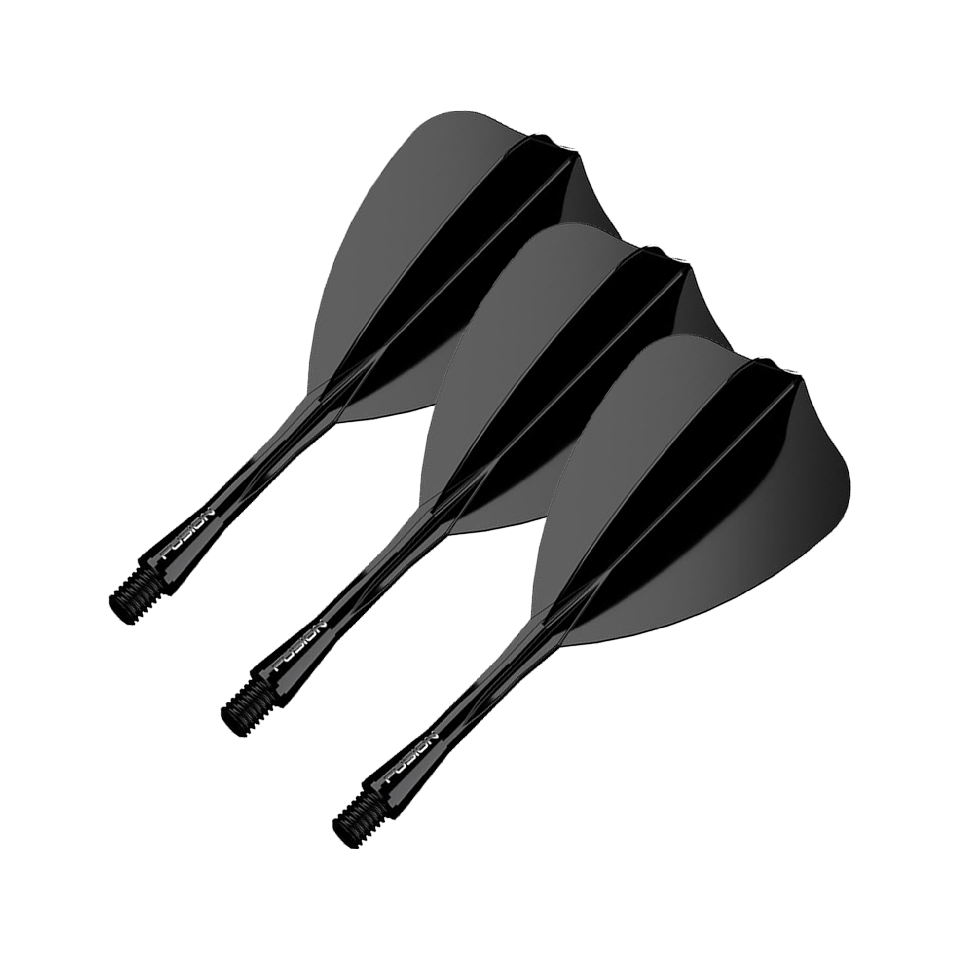 Winmau Fusion - All In One Flight & Shaft Arrow / Intermediate (28mm) / Black Flights & Shafts