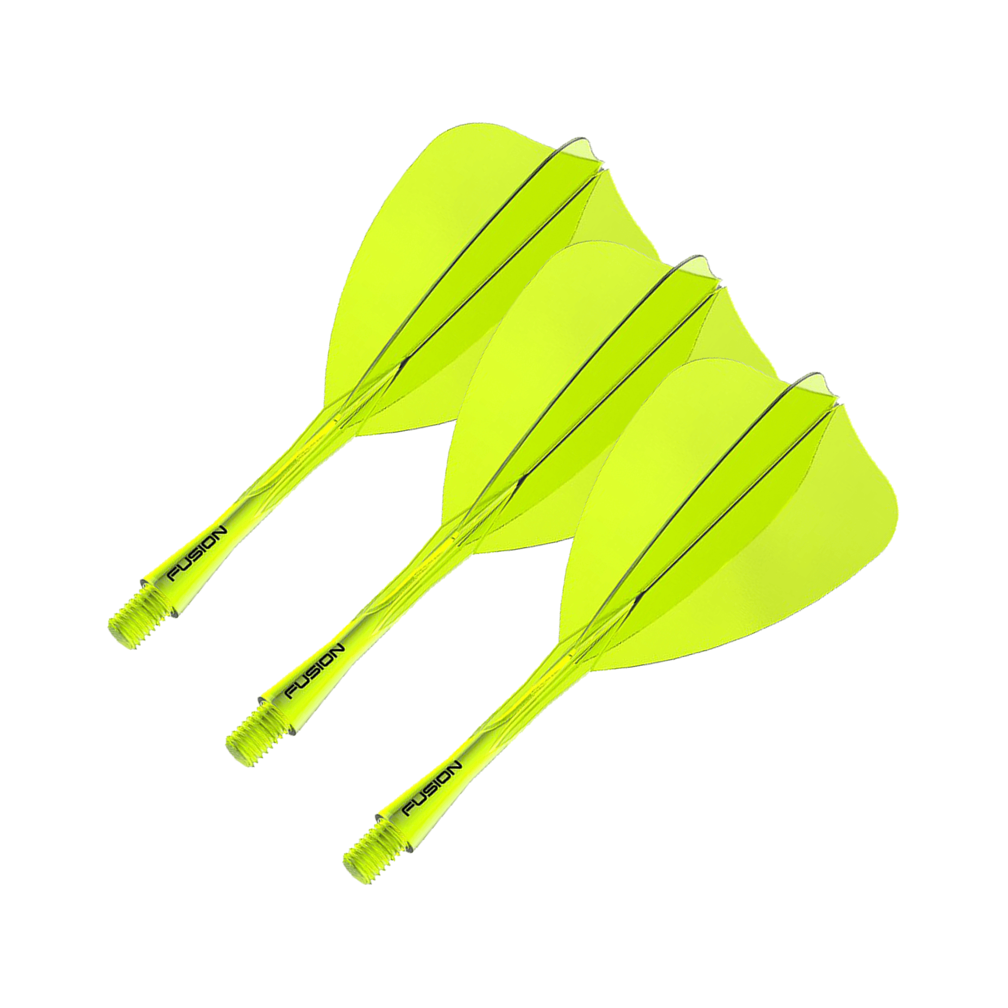 Winmau Fusion - All In One Flight & Shaft Arrow / Intermediate (28mm) / Yellow Flights & Shafts