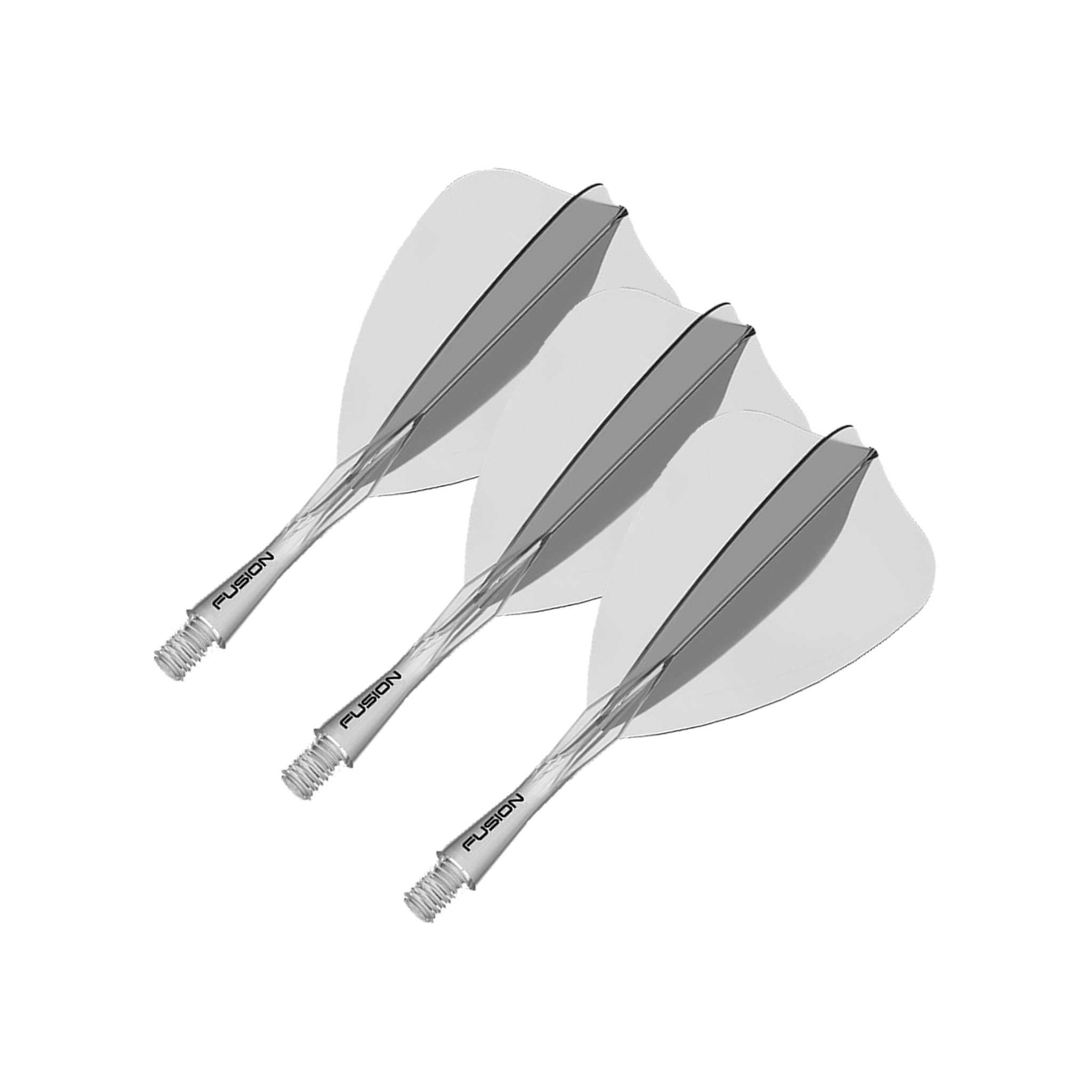 Winmau Fusion - All In One Flight & Shaft Arrow / Short (22mm) / Clear Flights & Shafts
