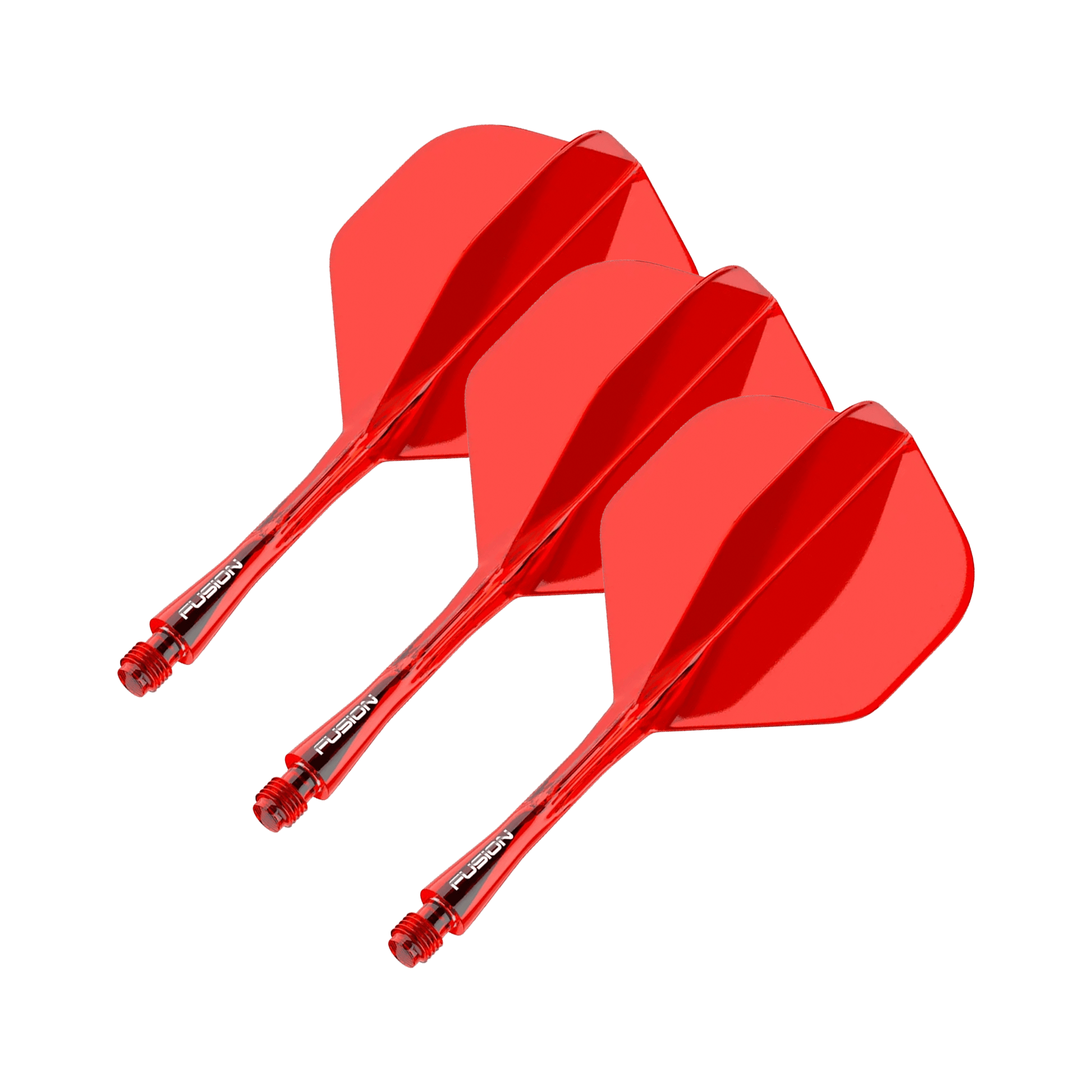 Winmau Fusion - All In One Flight & Shaft No. 2 / Intermediate (28mm) / Red Flights & Shafts
