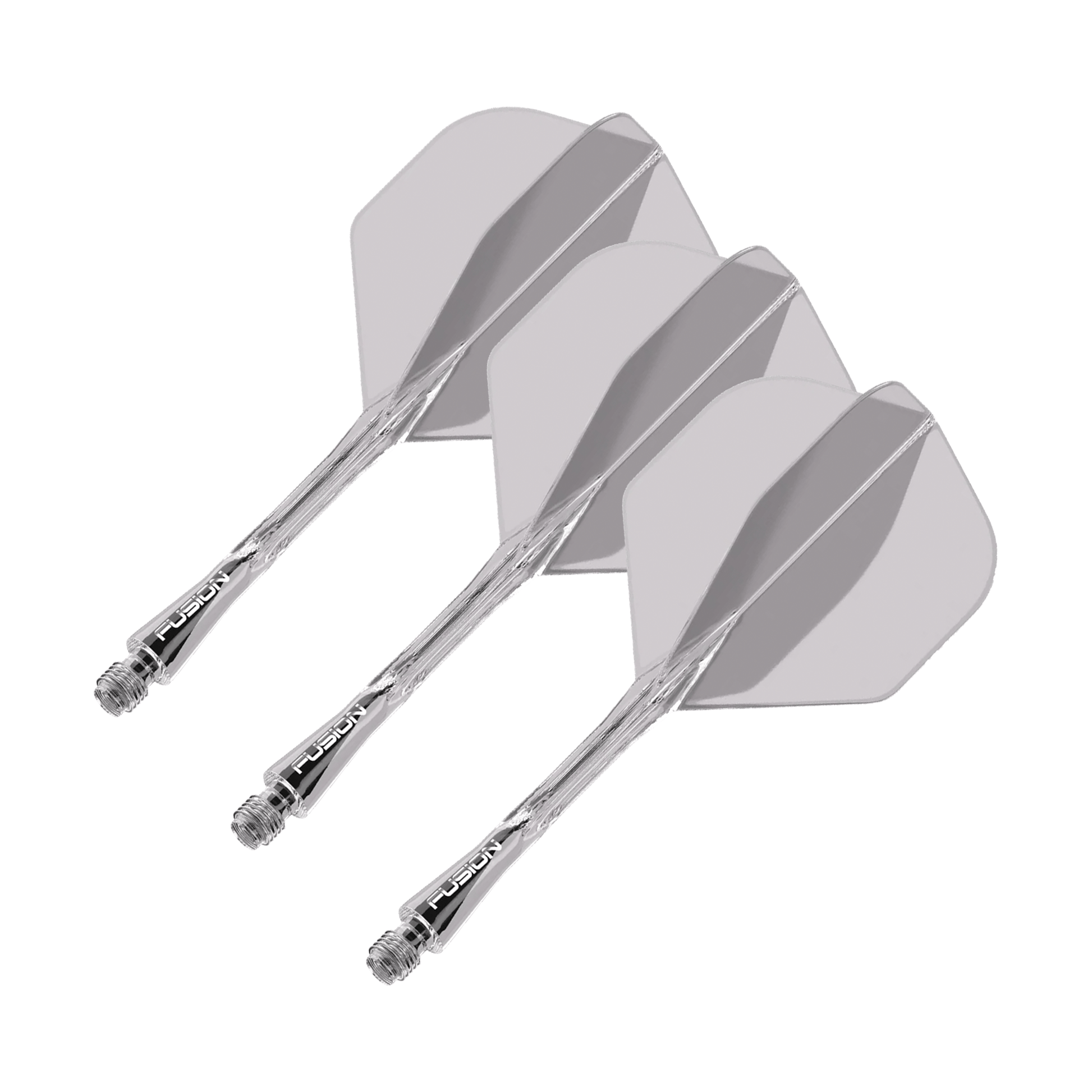 Winmau Fusion - All In One Flight & Shaft No. 2 / Medium (34mm) / Clear Flights & Shafts